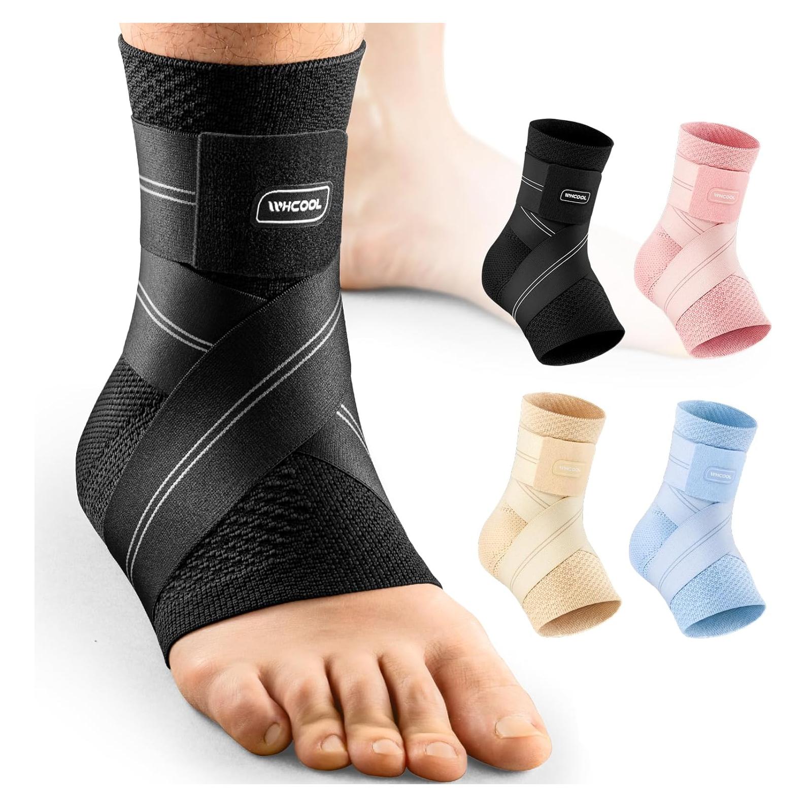 Faja de Compresión para Tobillo WHCOOL Pequeña Negra 7 Zonas