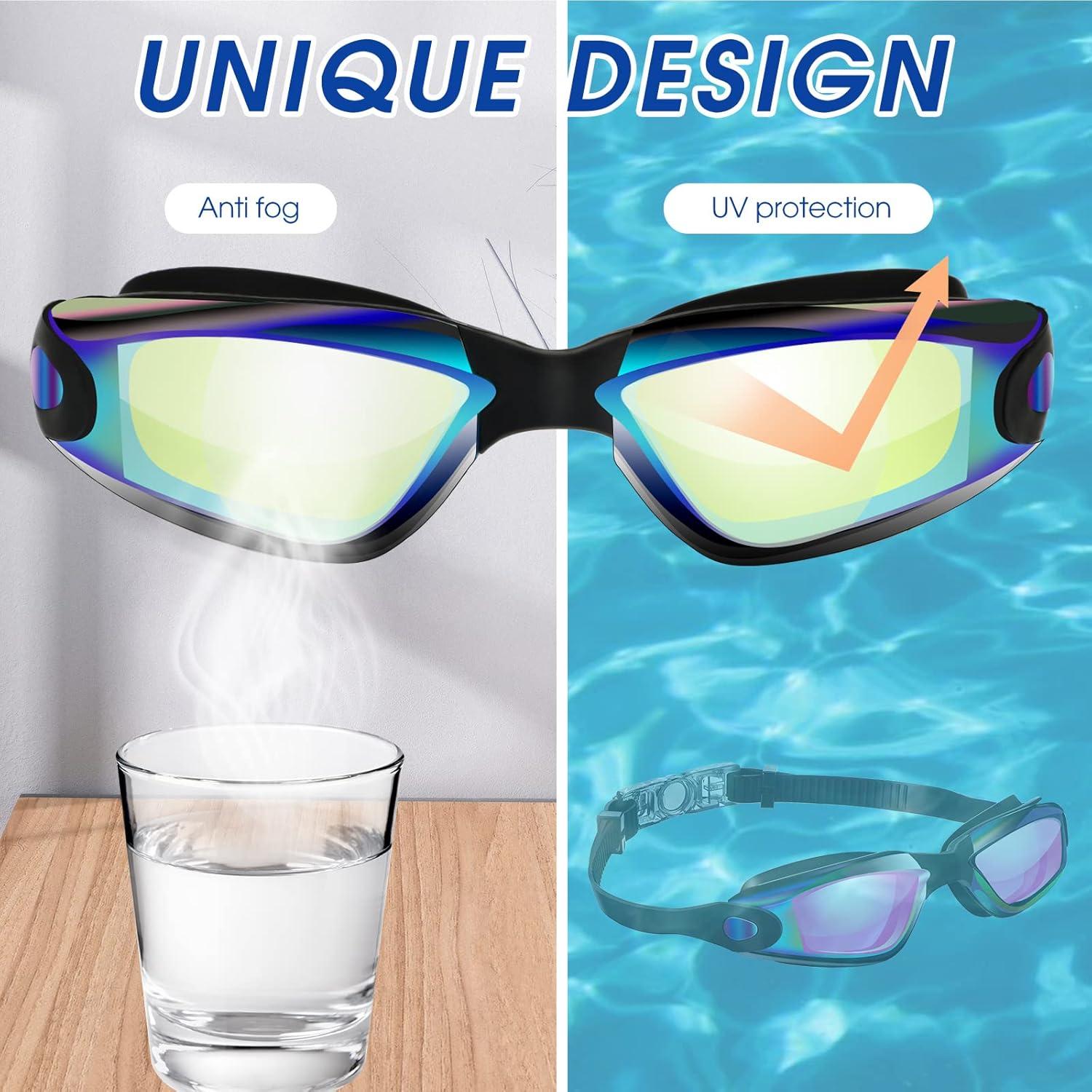 Gafas de Natación Treela 10 Pcs Antivaho Silicona Ajustables