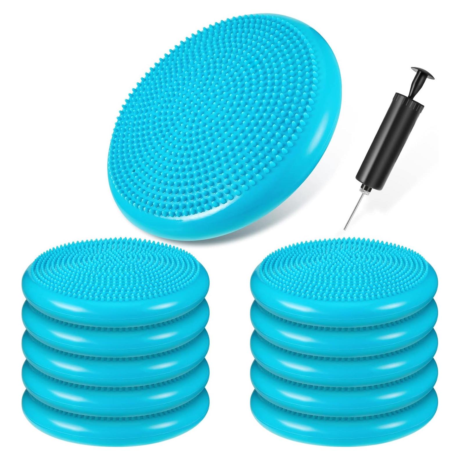 10 Cojines Inestables Amylove para Niños 34 cm Verde Menta