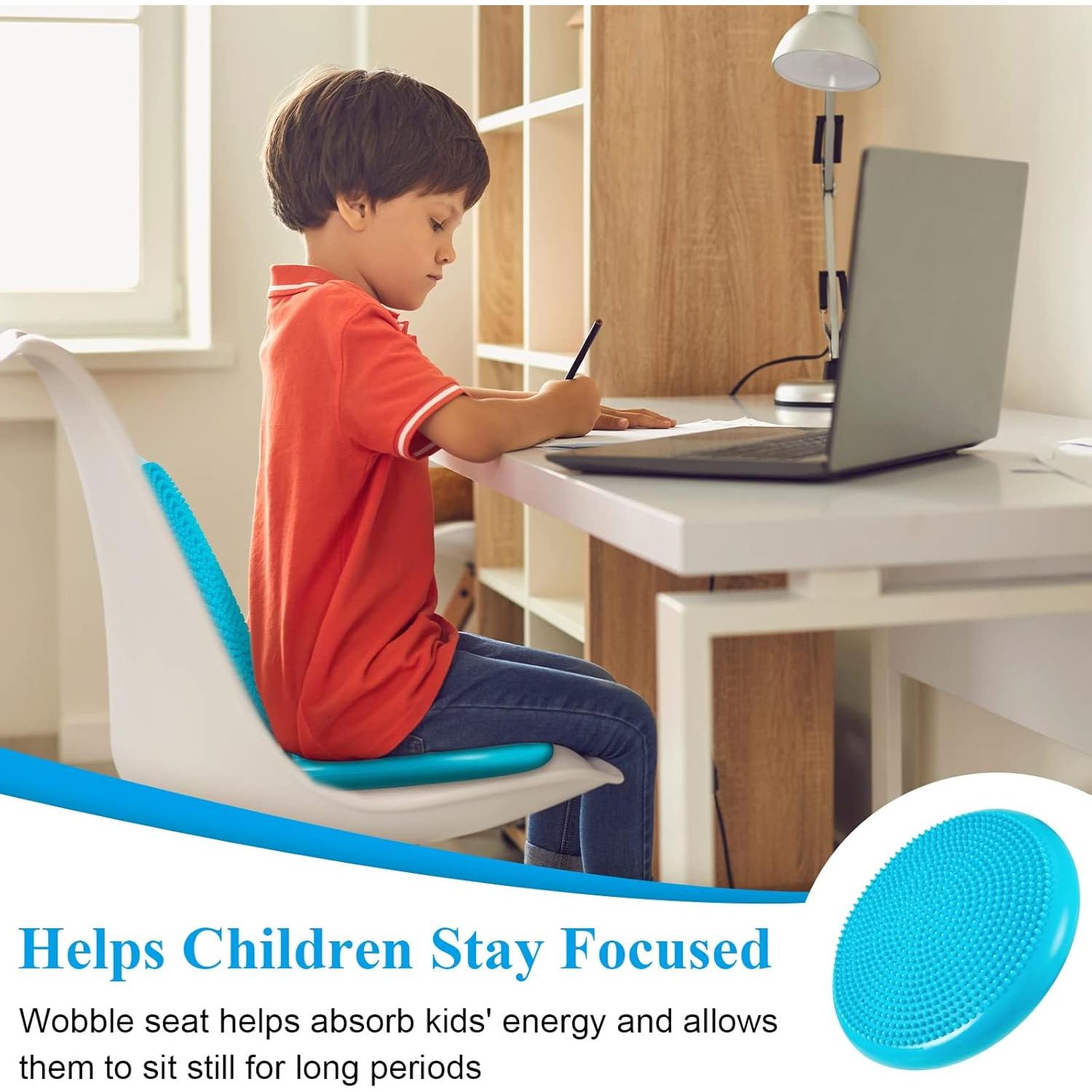 10 Cojines Inestables Amylove para Niños 34 cm Verde Menta