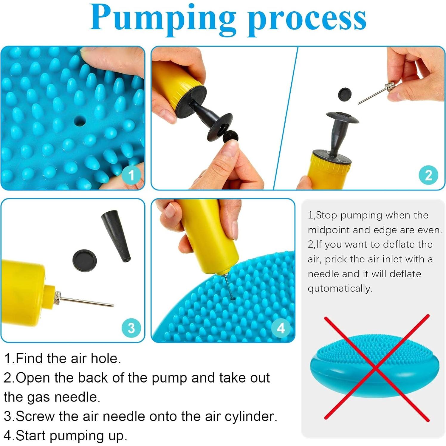 10 Cojines Inestables Amylove para Niños 34 cm Verde Menta