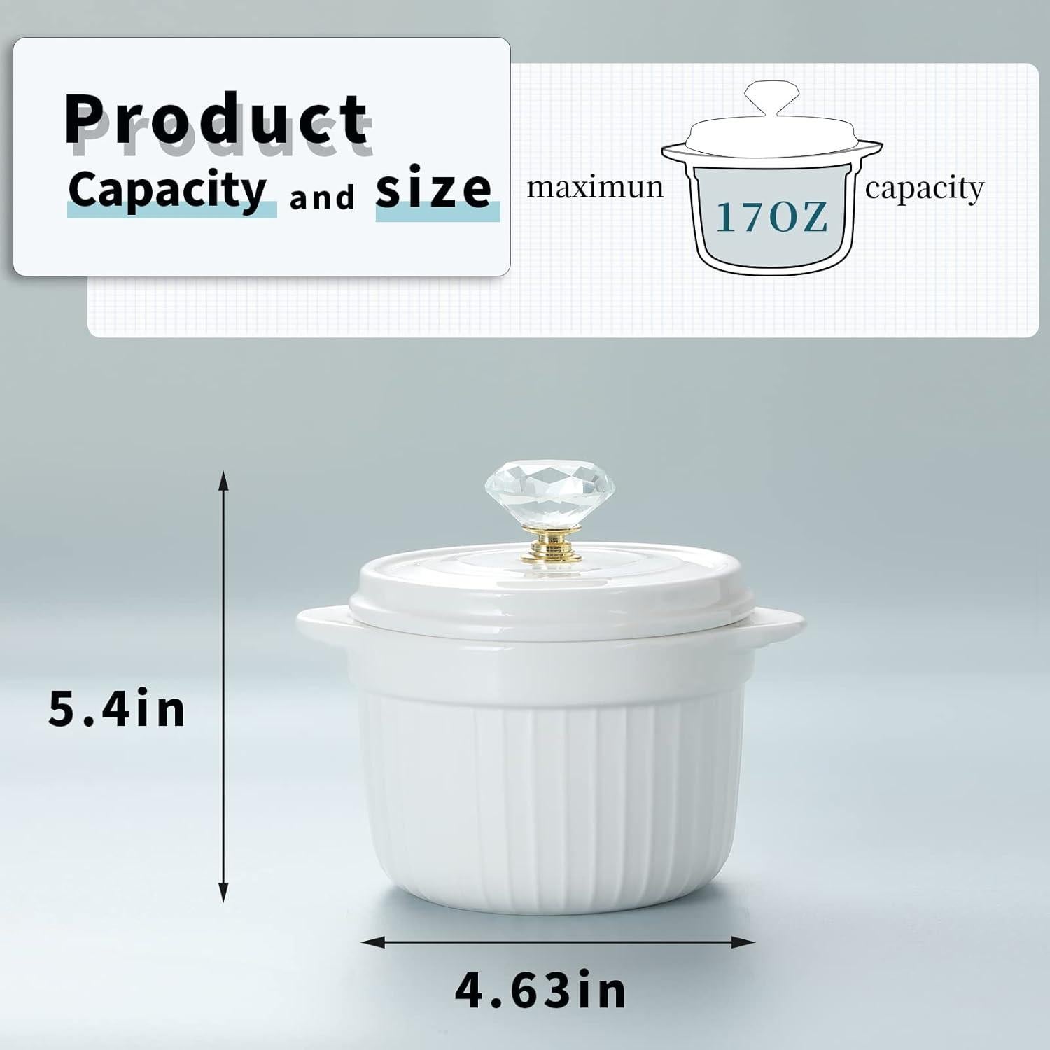 Contenedor de Grasa de Tocino HAOTOP con Tapa de Cristal 482 ml