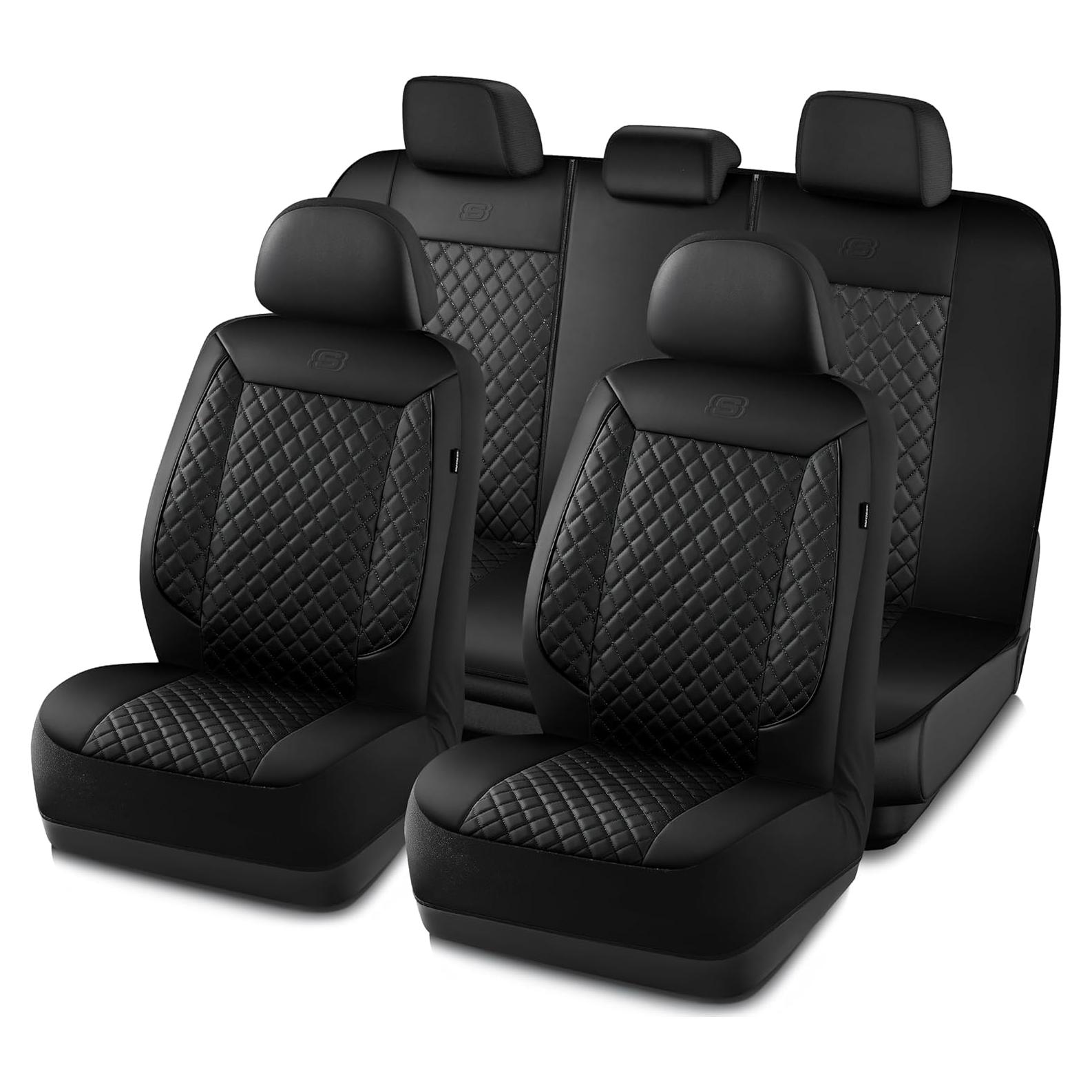 Funda de Asiento de Coche Skechers Negro Juego Completo Impermeable