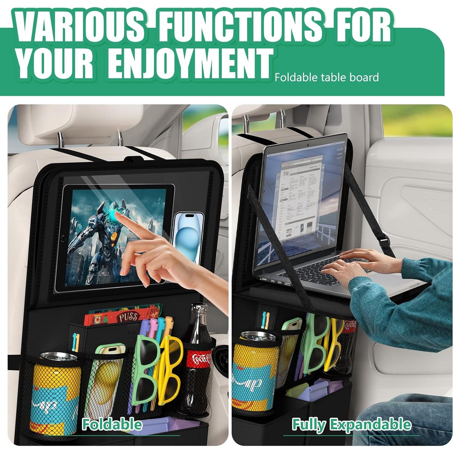 Organizador de Asiento Trasero Plzpik con Soporte para Tableta