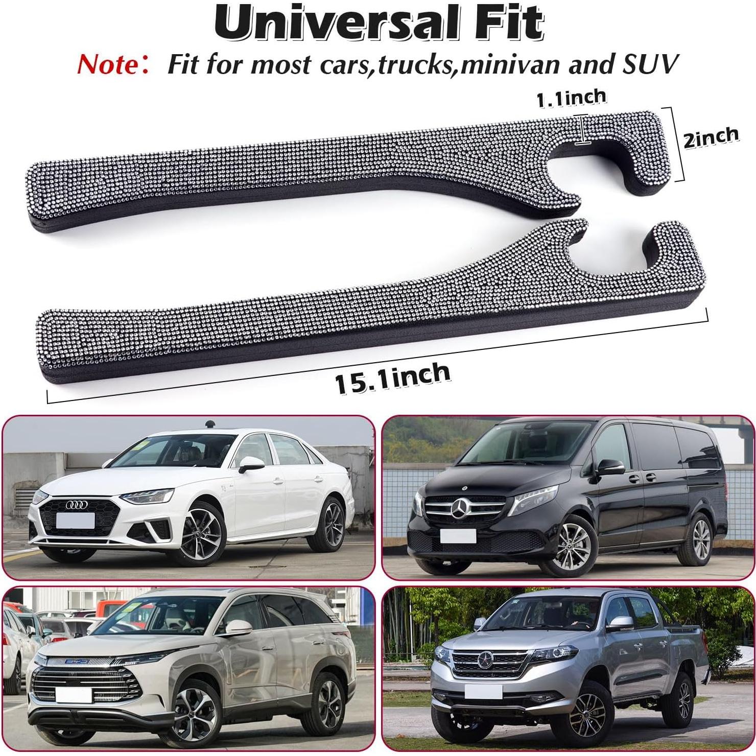 Relleno Espacio Asientos Auto Briwill Bling 2 Pzas Plata