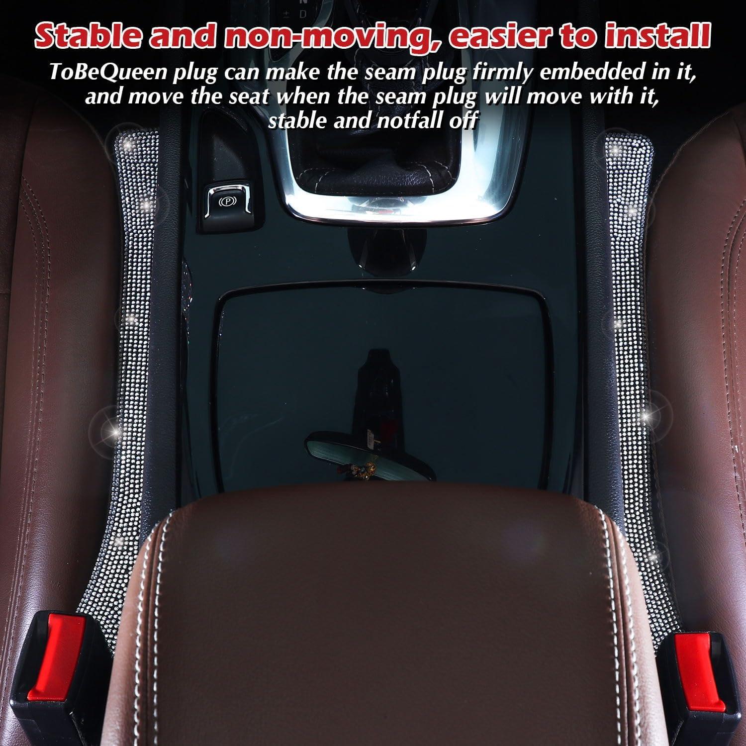 Relleno Espacio Asientos Auto Briwill Bling 2 Pzas Plata