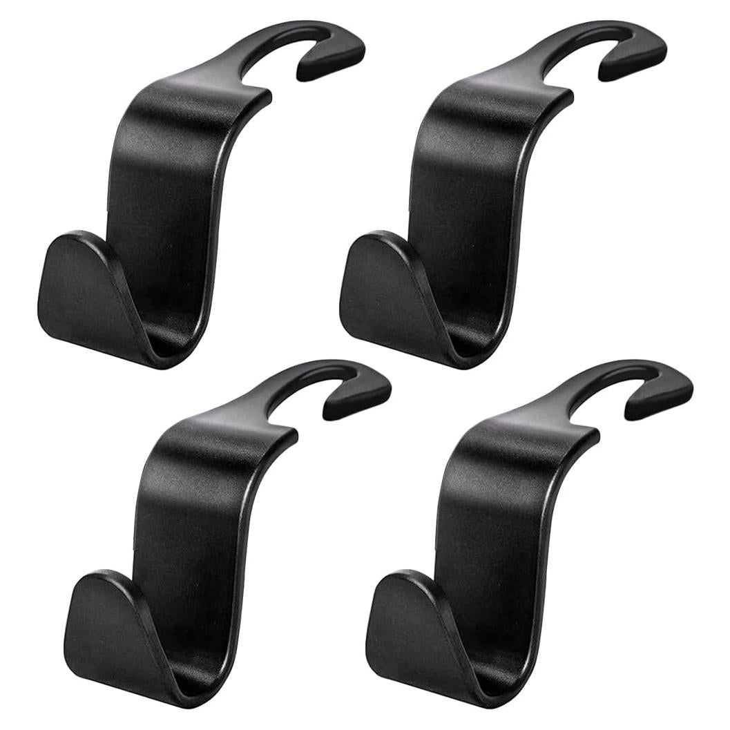 4 Ganchos para Reposacabezas de Coche Povtii - Negro, 20 kg