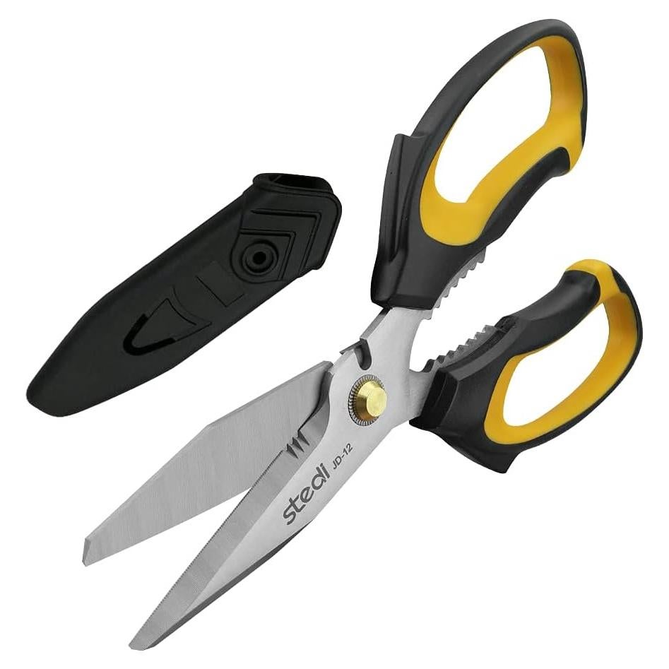 Tijeras Stedi de Uso Pesado 20 cm, Acero Inoxidable, Mango Antideslizante