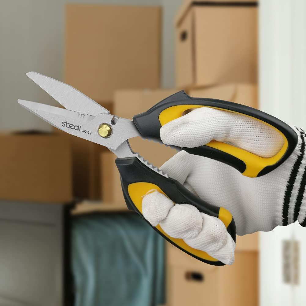 Tijeras Stedi de Uso Pesado 20 cm, Acero Inoxidable, Mango Antideslizante