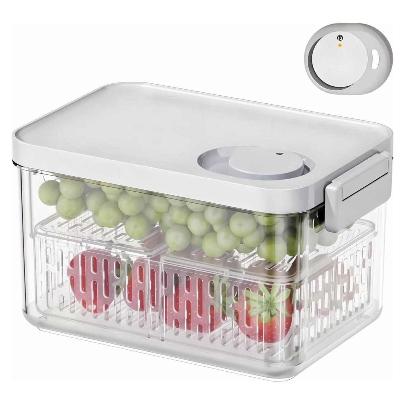 Contenedor de Frutas Vacane 2.8L con Perilla de Frescura