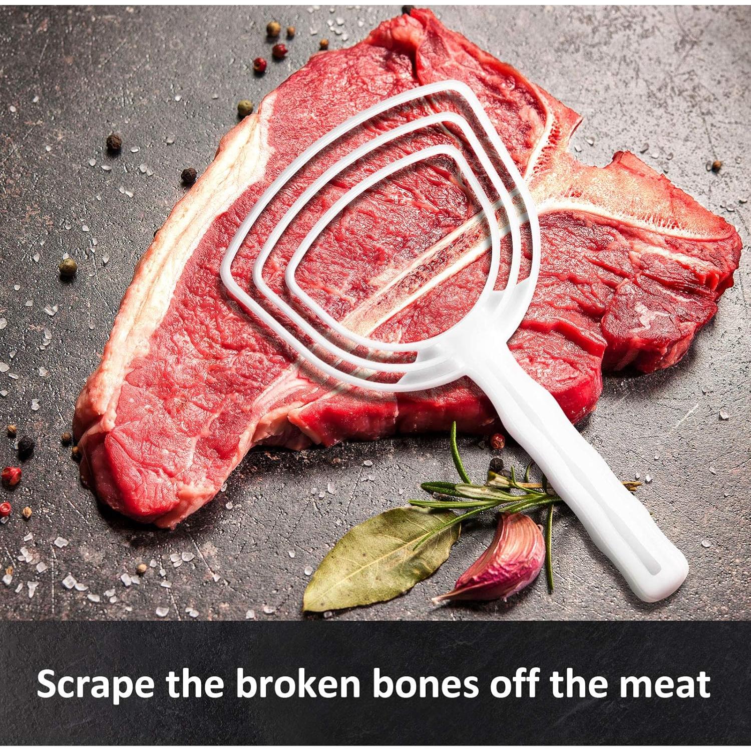 Mudder 4 Raspadores de Hueso y Escamas de Pescado 20x11cm