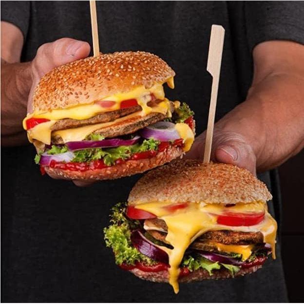 Pinchos de Bambú 9 cm PFIEIFPO - 1000 PCS Palillos para Aperitivos