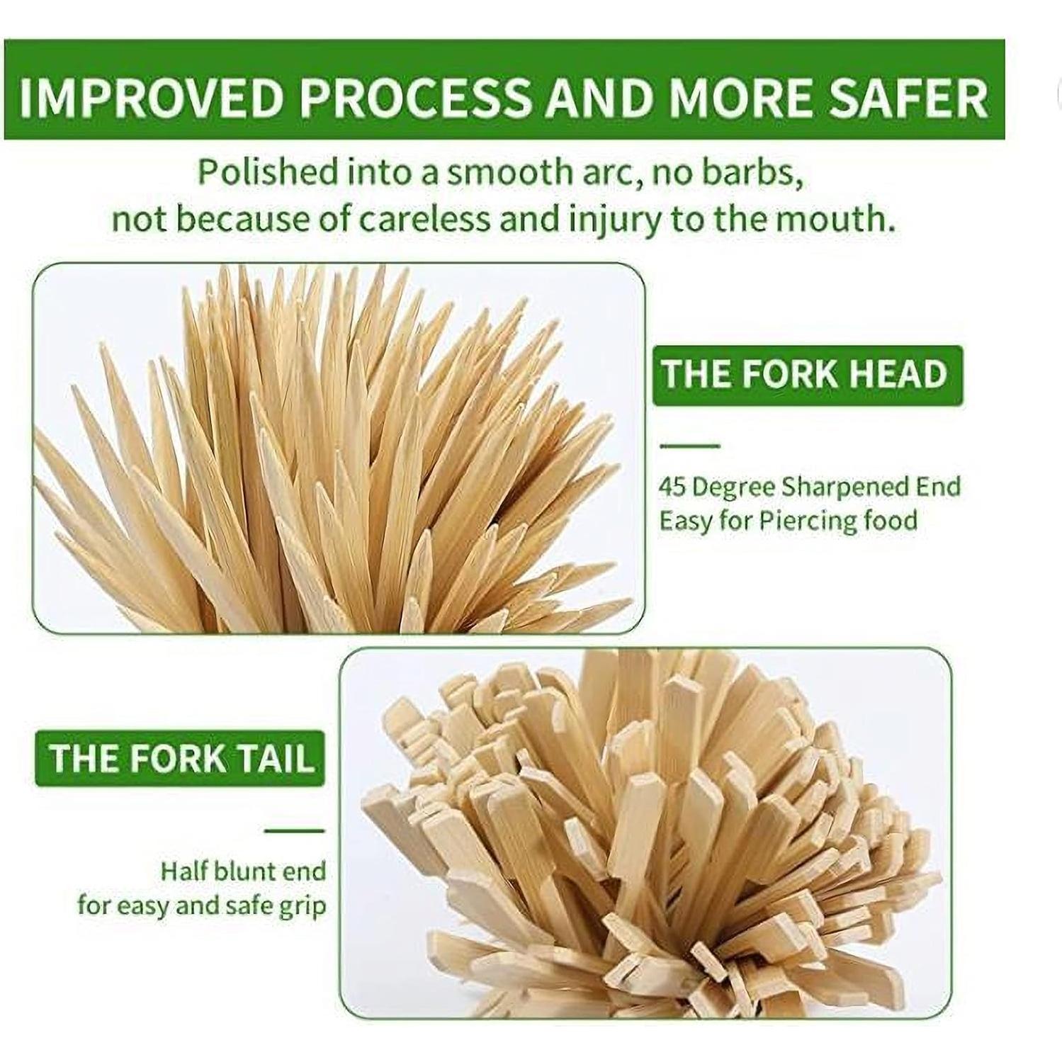 Pinchos de Bambú 9 cm PFIEIFPO - 1000 PCS Palillos para Aperitivos