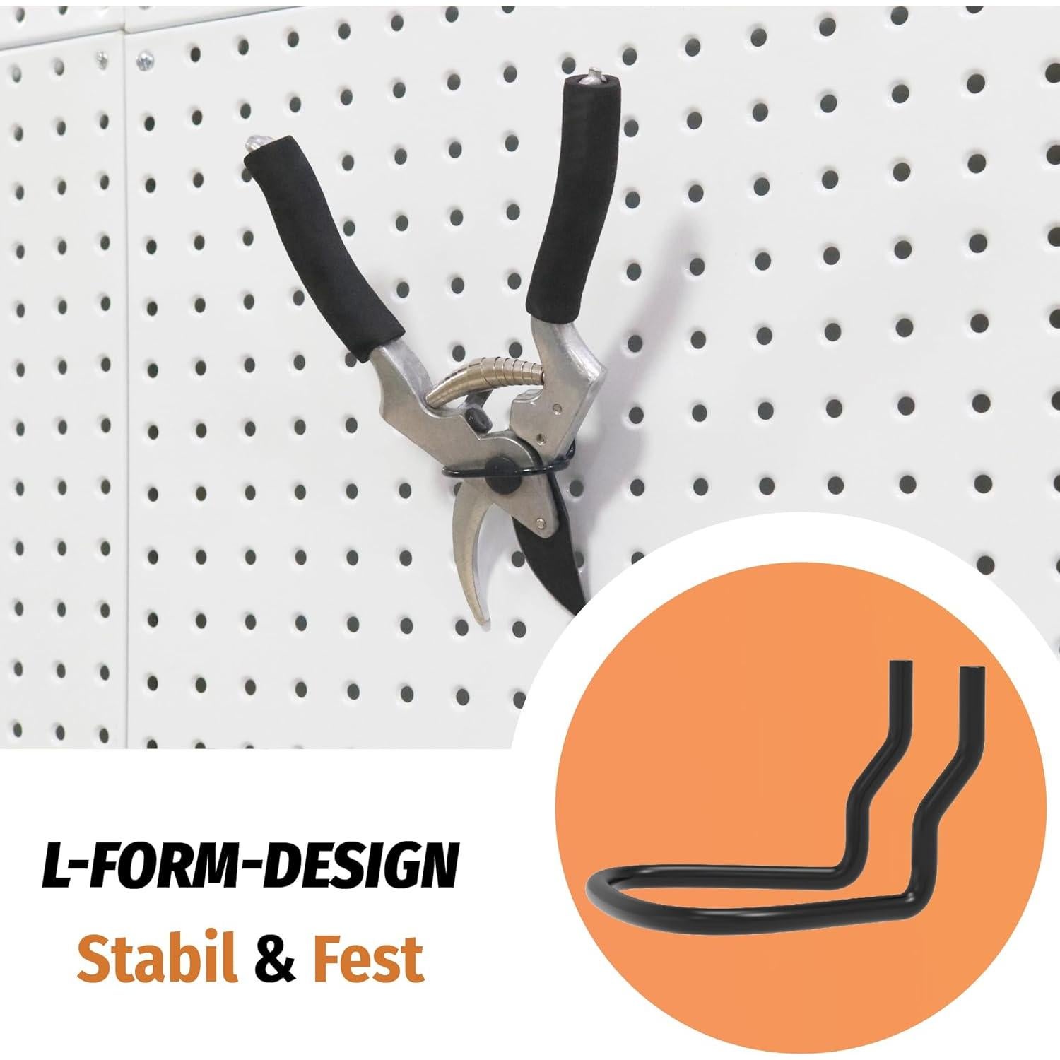 Soportes para Alicates HUHOLE 16 Pcs Acero Inoxidable Negro