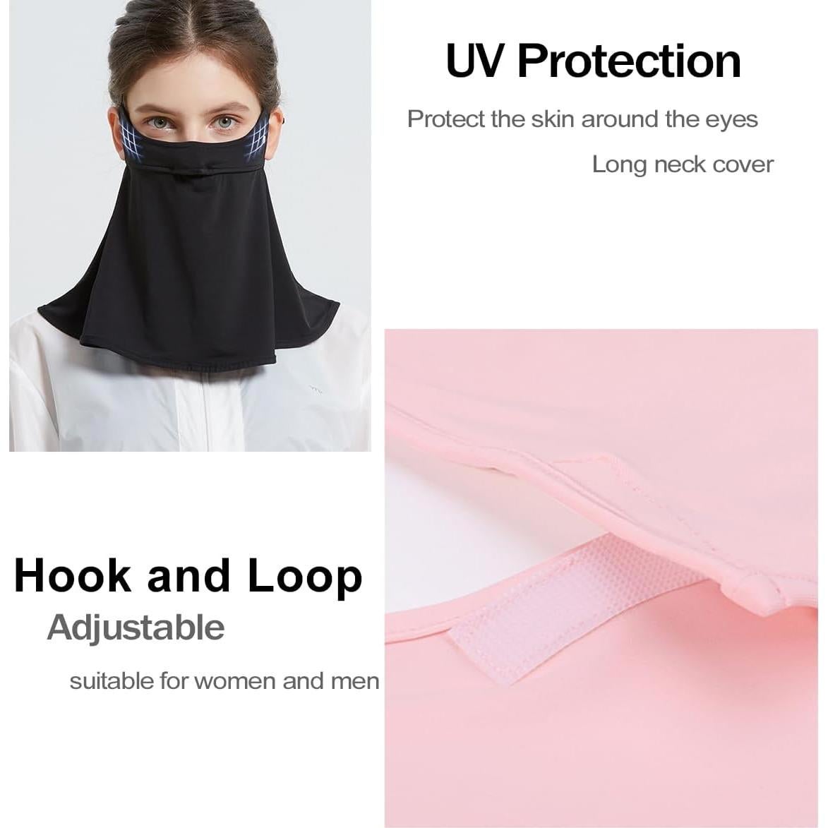 Cubierta Facial Transpirable UPF 50+ Unisex con Gaiter de Cuello