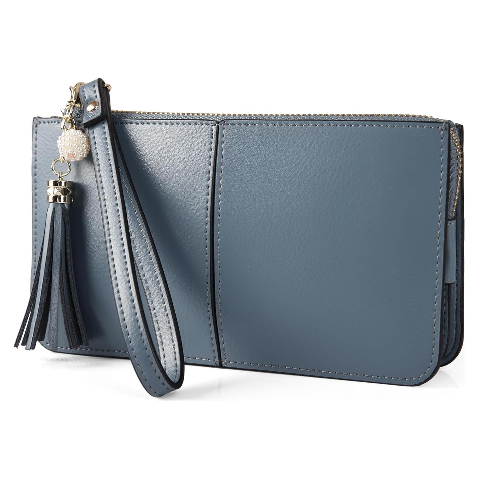 Cartera de Muñeca de Cuero Genuino befen para Mujeres RFID