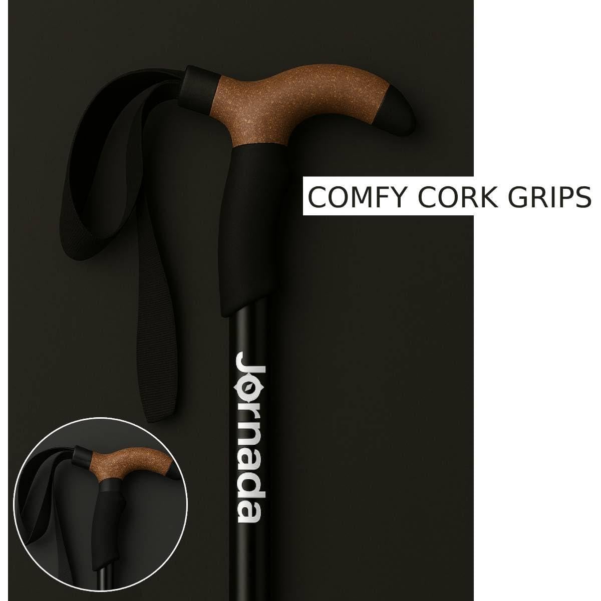 Bastón de Senderismo Plegable Ultraligero Jornada 63.5-134.6 cm