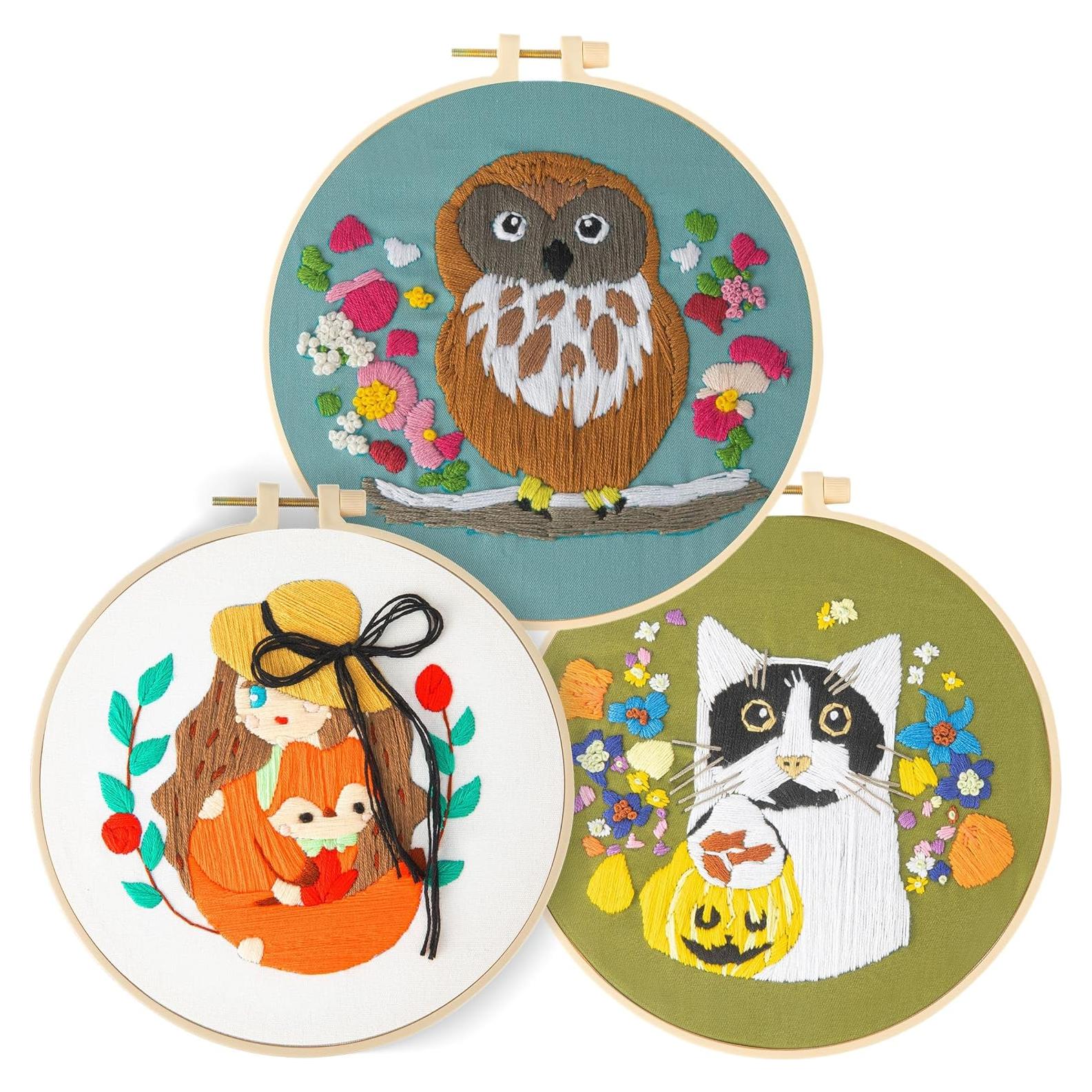 Kit de Bordado Completo LX LERMX para Principiantes Adultos