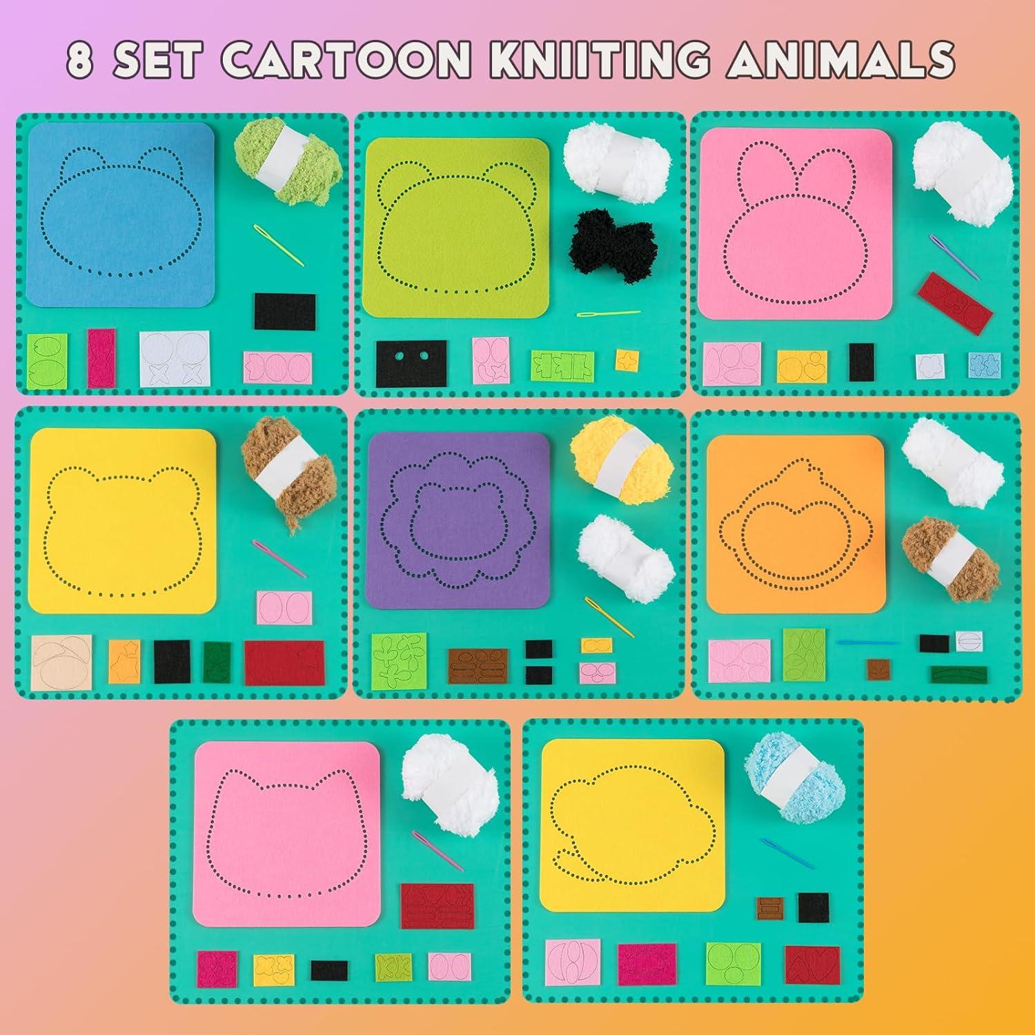 Kit de Costura de Fieltro para Niños HANYMWANZW - 4 Animales