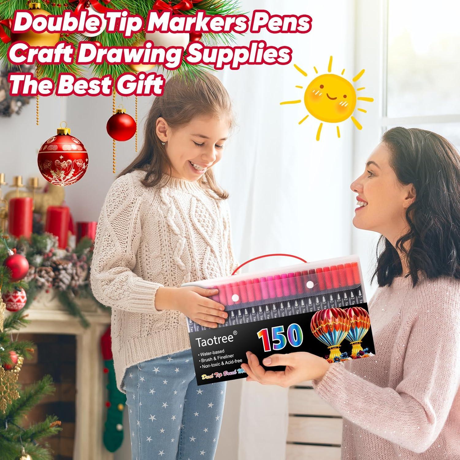 Set de 150 Marcadores Doble Punta Taotree - Arte y Caligrafía