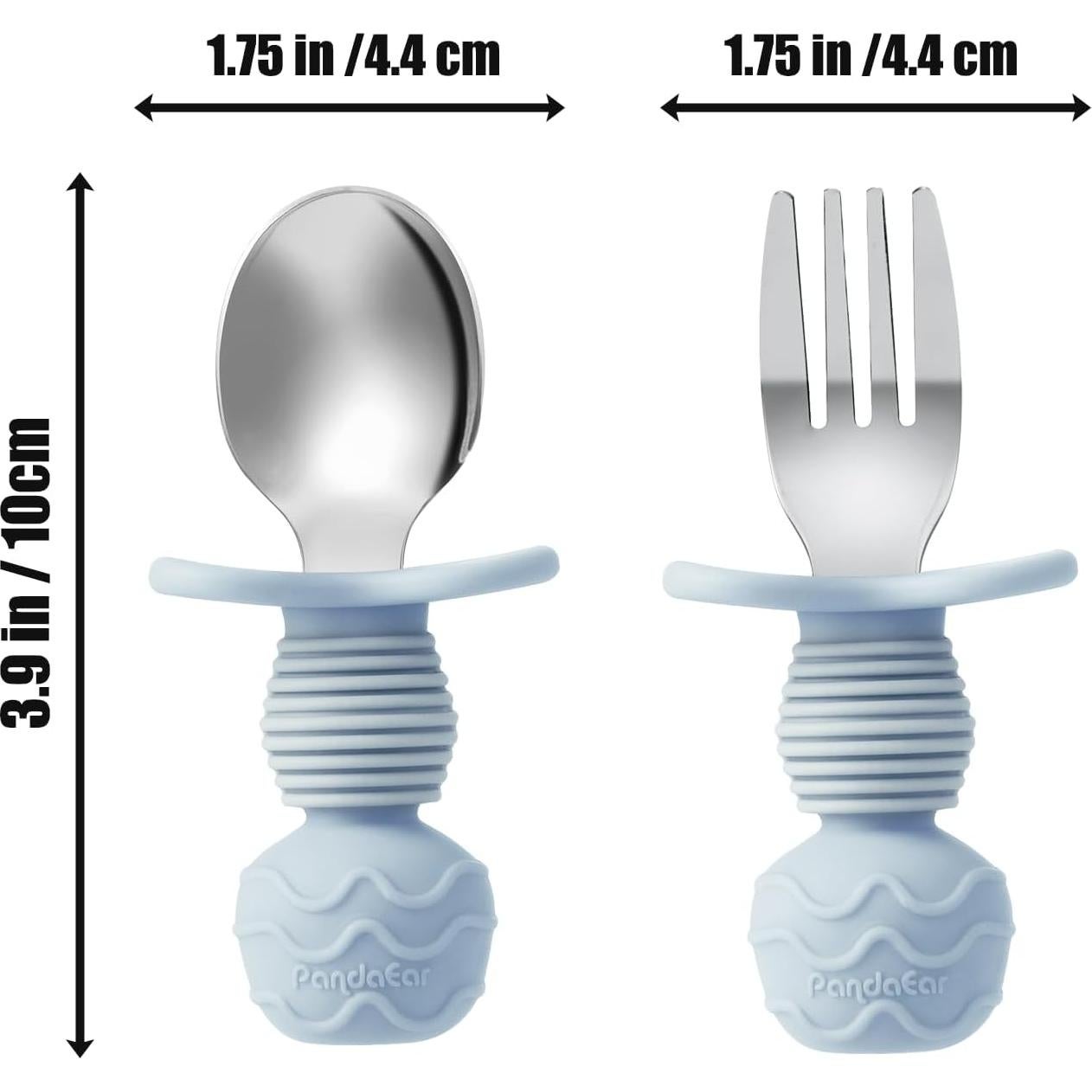 Set de Alimentación PandaEar 6 Piezas Acero Inoxidable Bebés