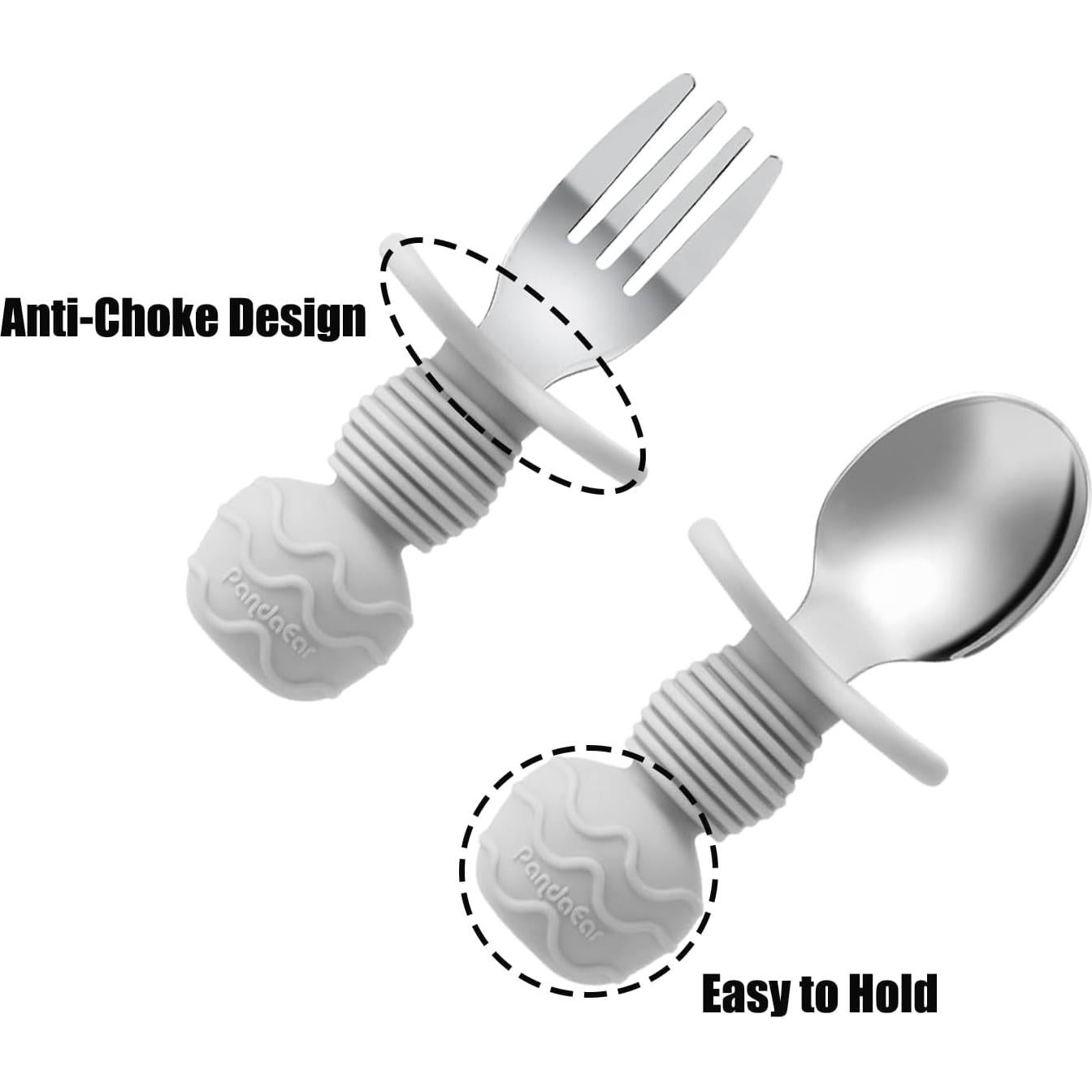 Set de Alimentación PandaEar 6 Piezas Acero Inoxidable Bebés