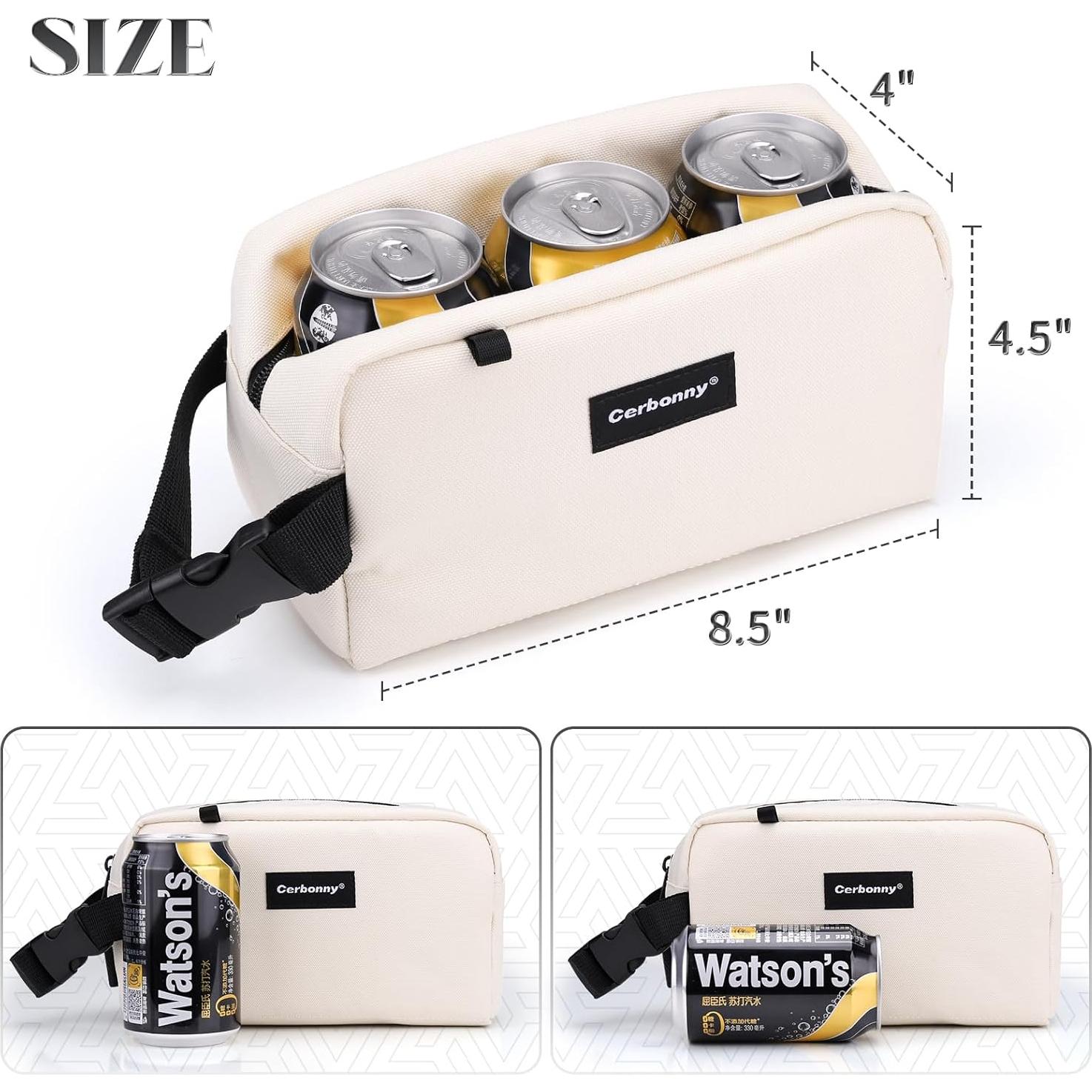 Bolsa Térmica Mini Cerbonny Beige 2.5L Aislante para Snacks