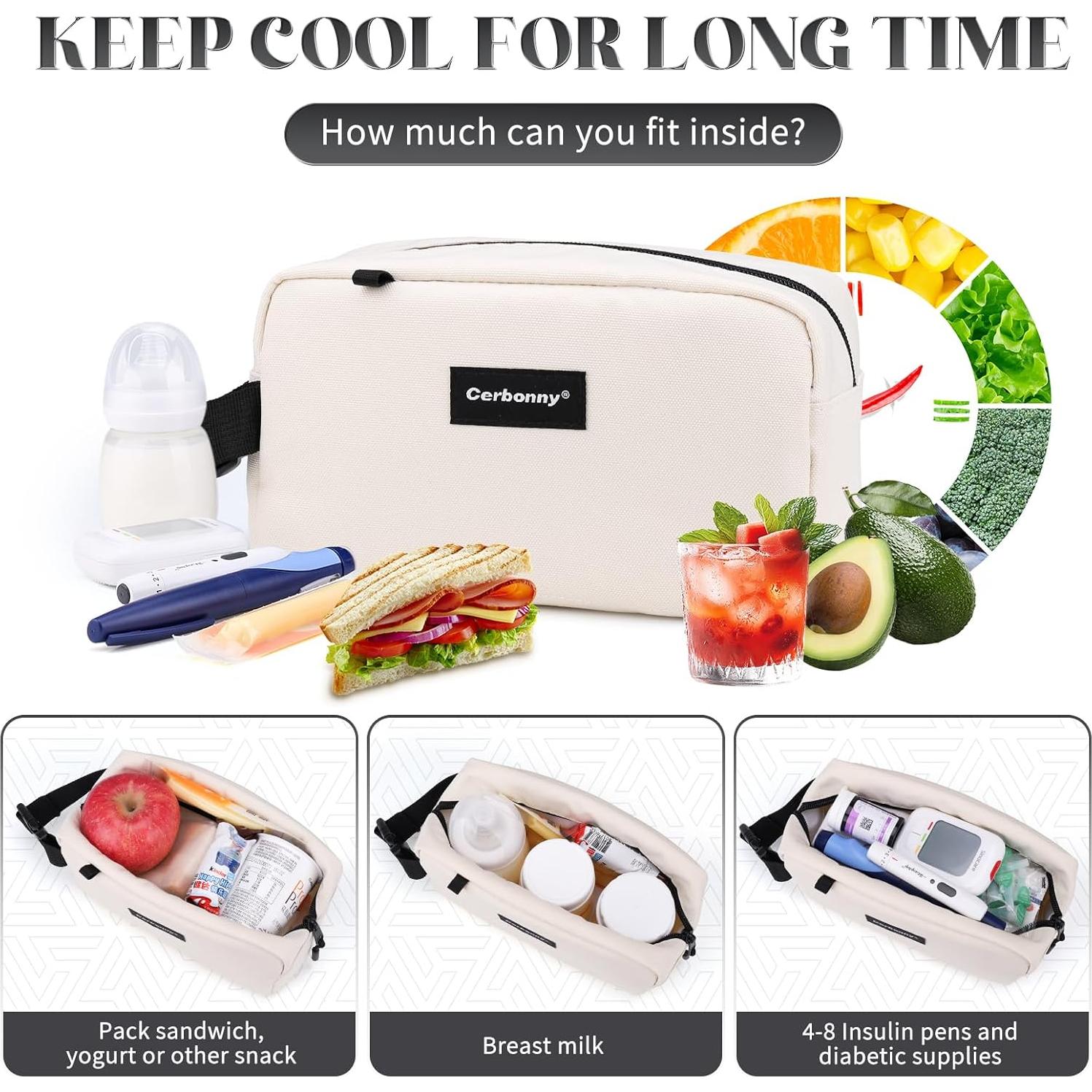 Bolsa Térmica Mini Cerbonny Beige 2.5L Aislante para Snacks