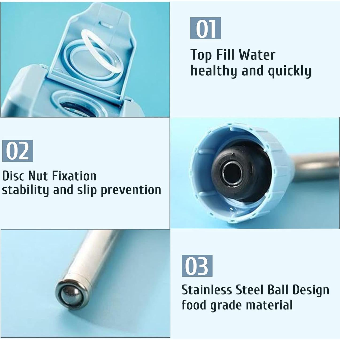 Dispensador de Agua Colgante BNOSDM 30 oz para Conejos Rosa