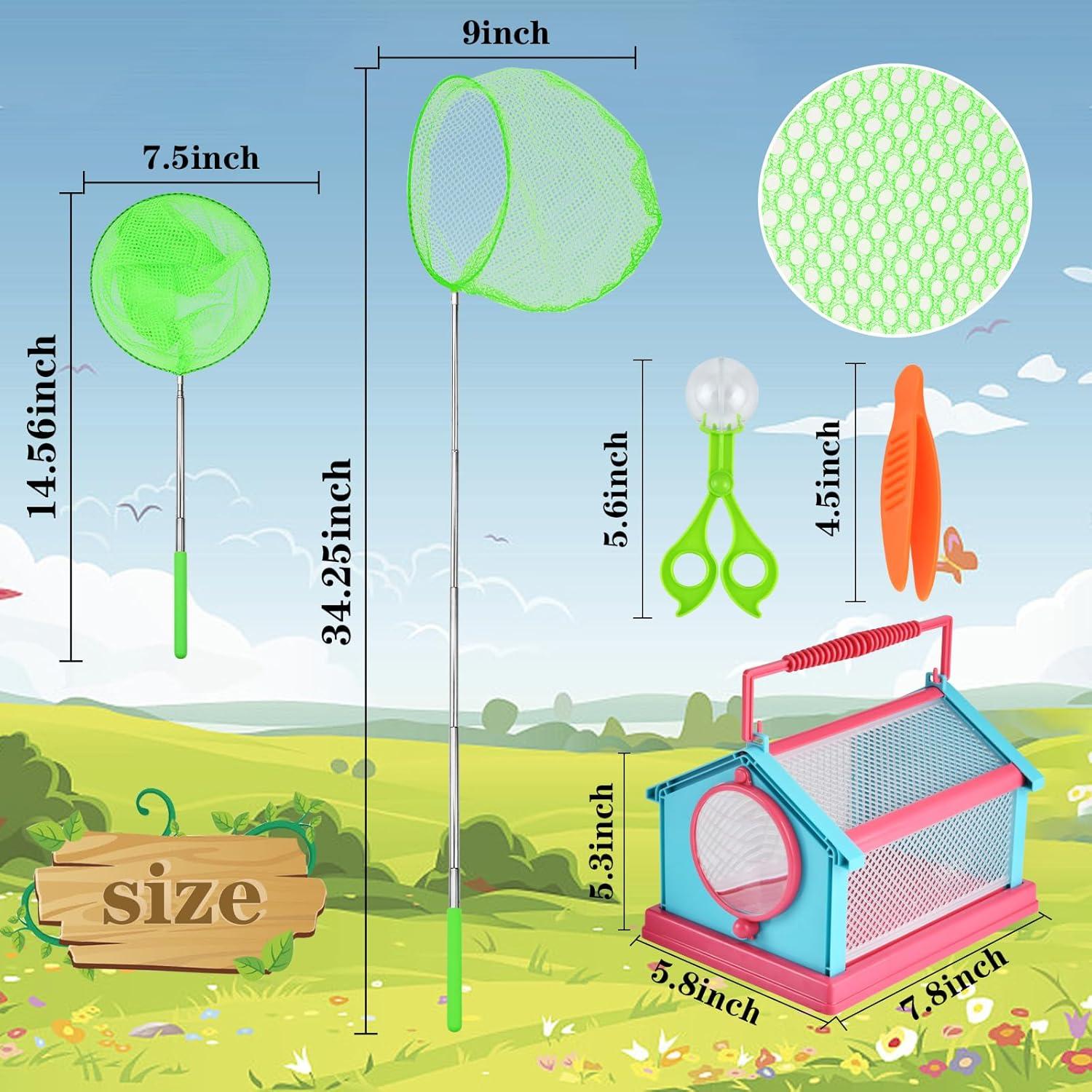 Kit de captura de insectos KESOCORAY para niños con 3 redes