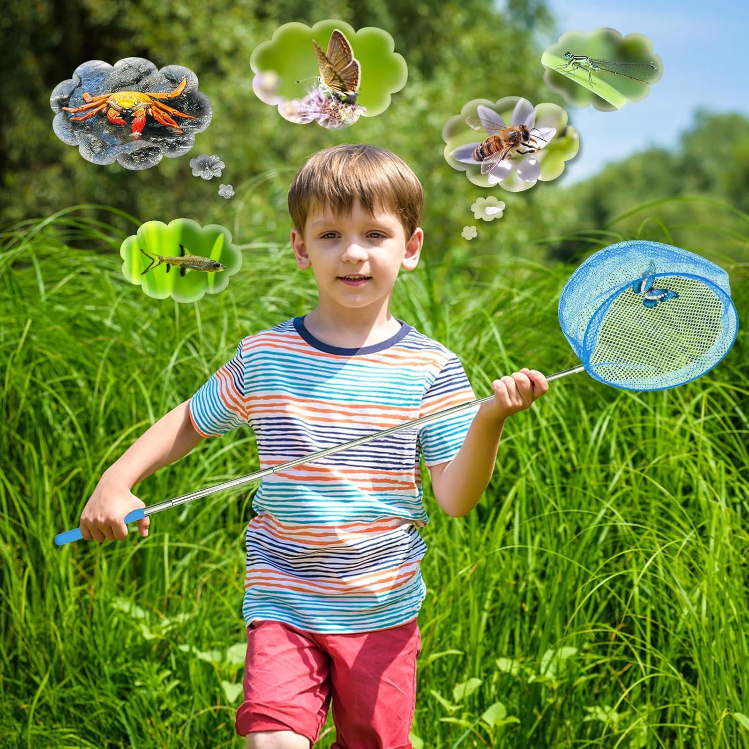 Kit de captura de insectos KESOCORAY para niños con 3 redes