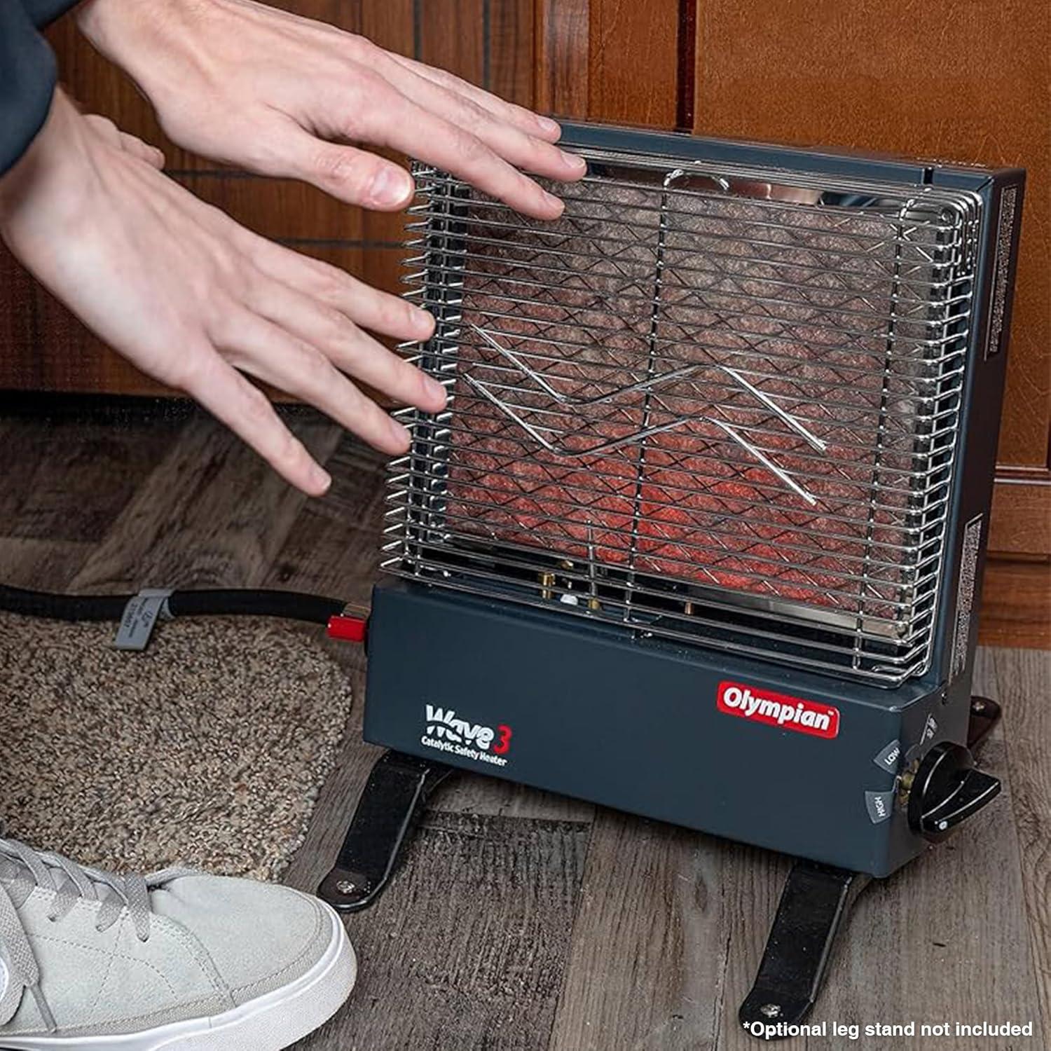 Calentador Catalítico Portátil Camco Wave-3 3000 BTU Propano