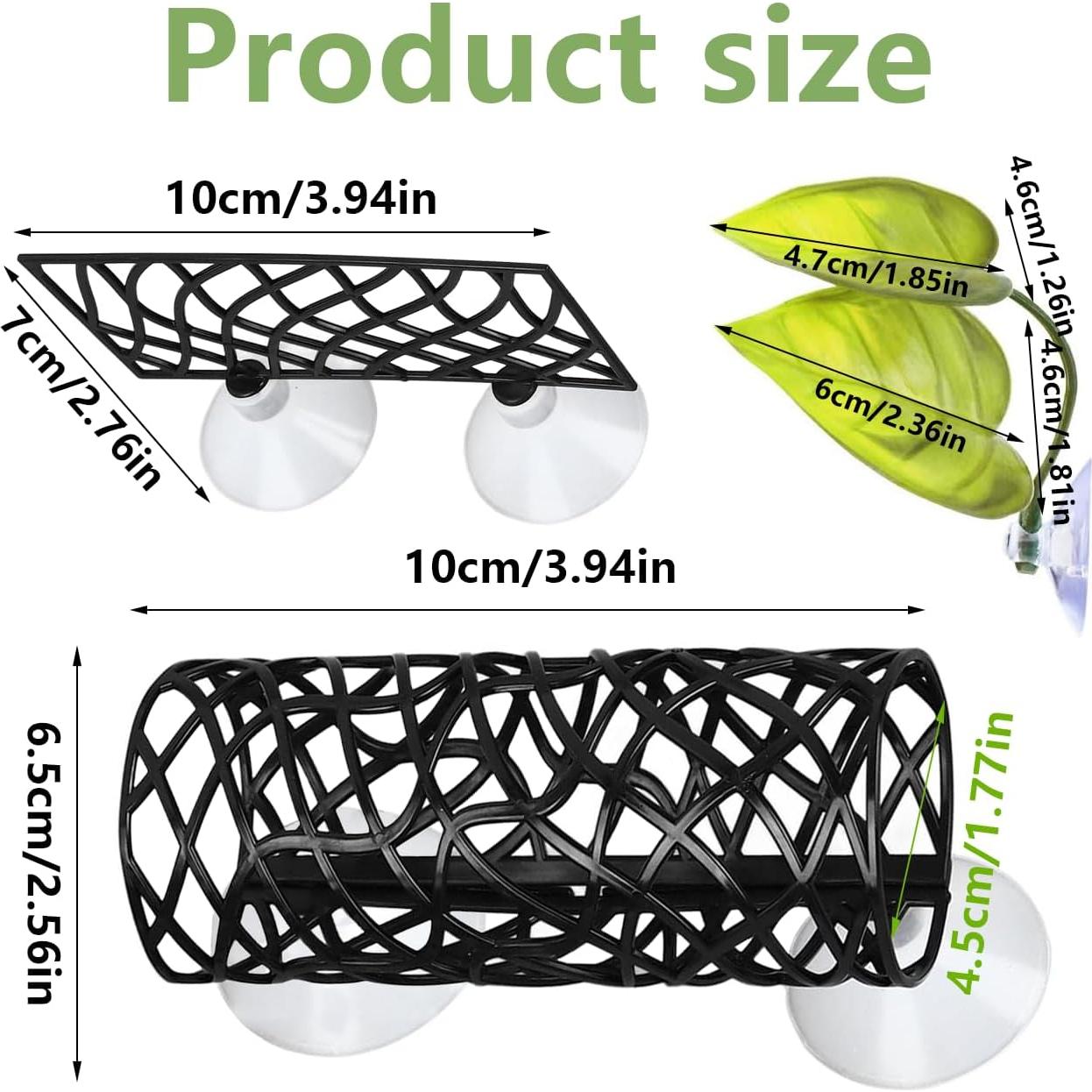 Tubo de Túnel para Peces Betta Jb - Accesorios Acuario Negro