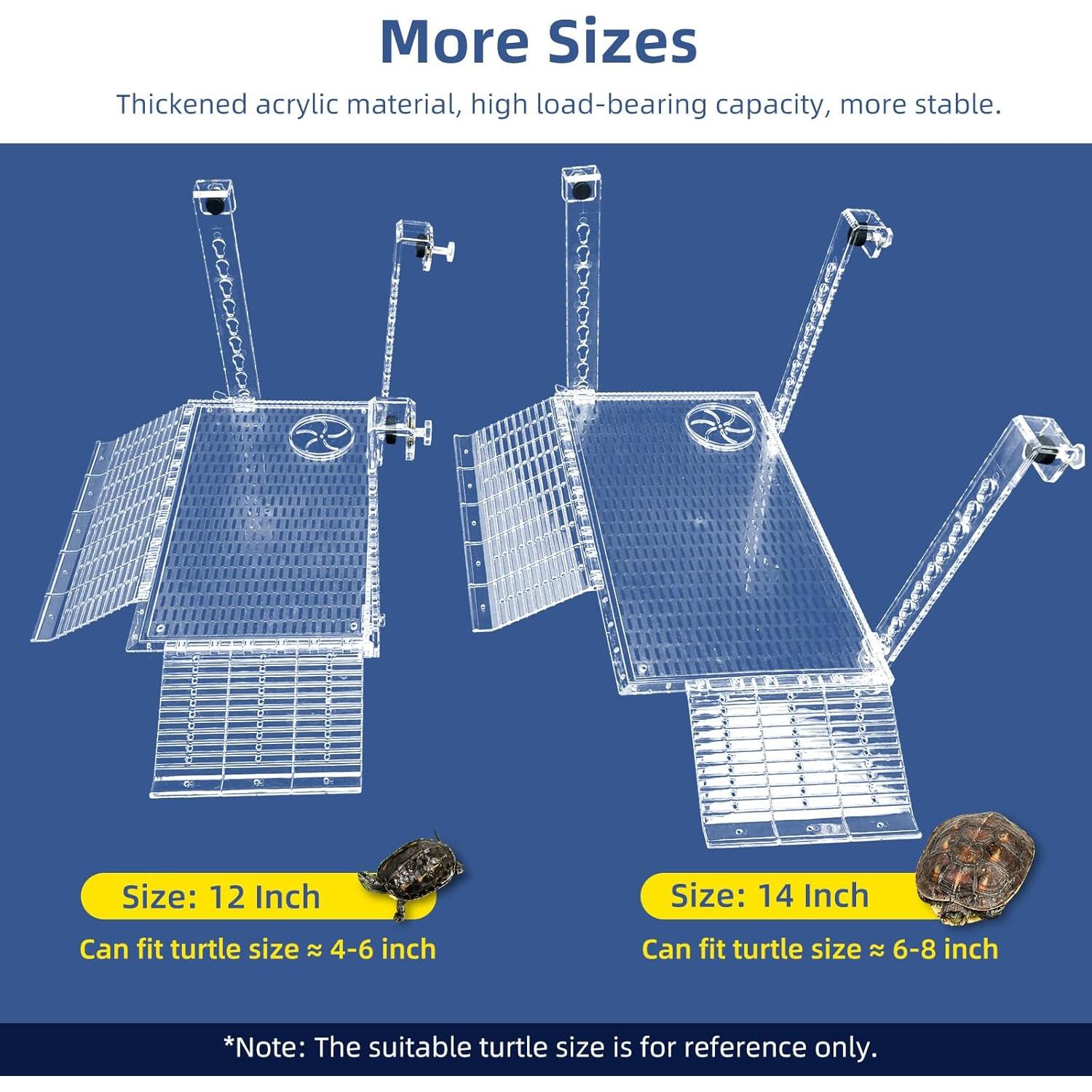 Plataforma de Solarium Acrílica Wedoelsim 30.48 cm para Tortugas