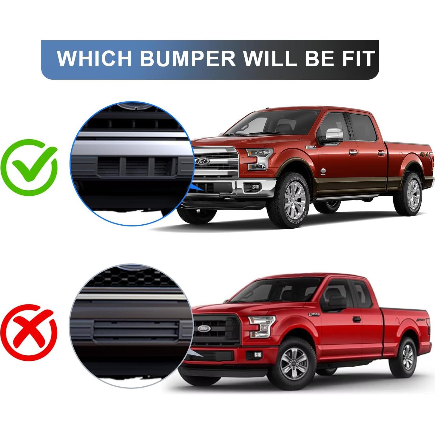 Marco de Placa de Licencia Frontal GZSH para F150 2015-2017