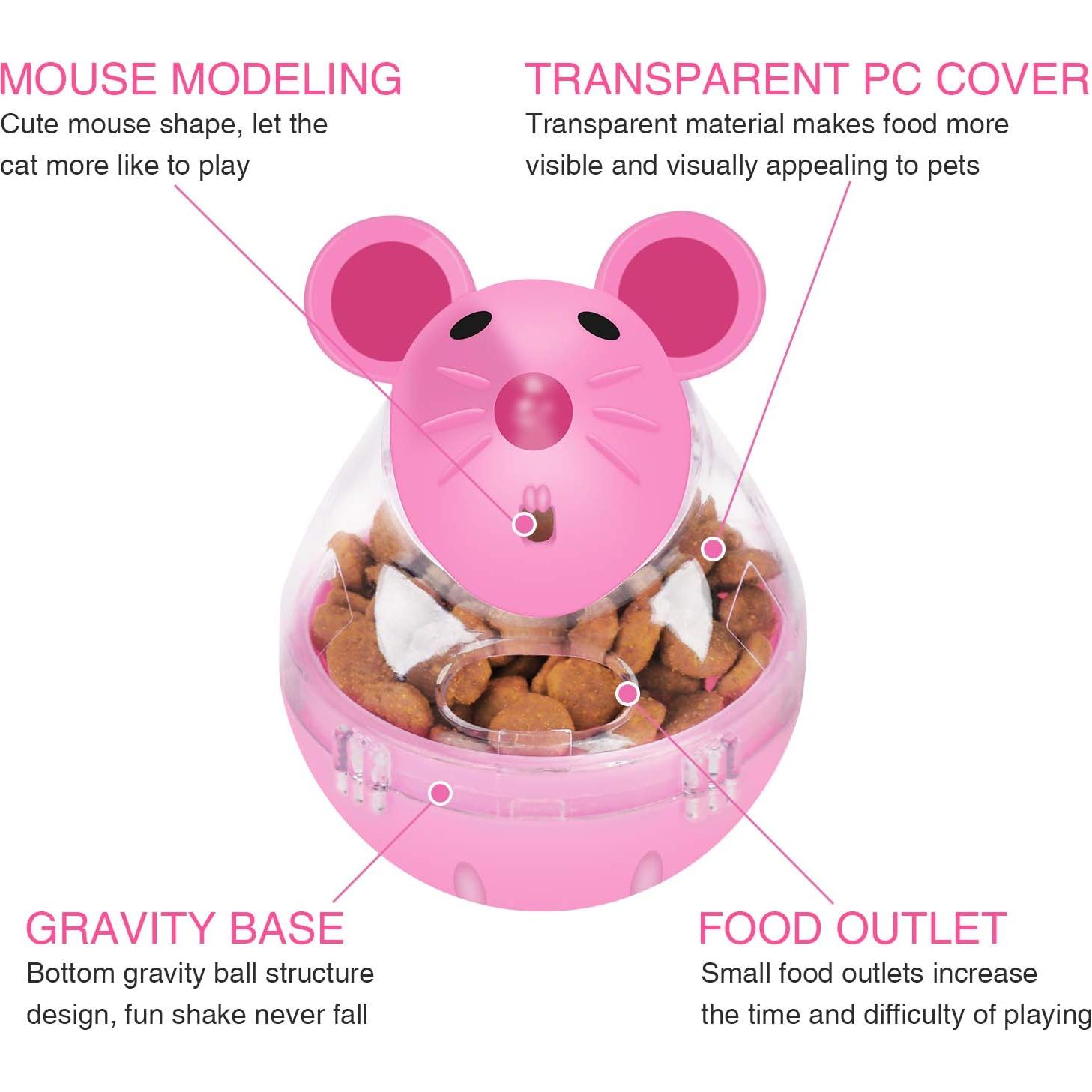 Bola de Comida para Gatos Legendog - Juguete Ratón 7cm