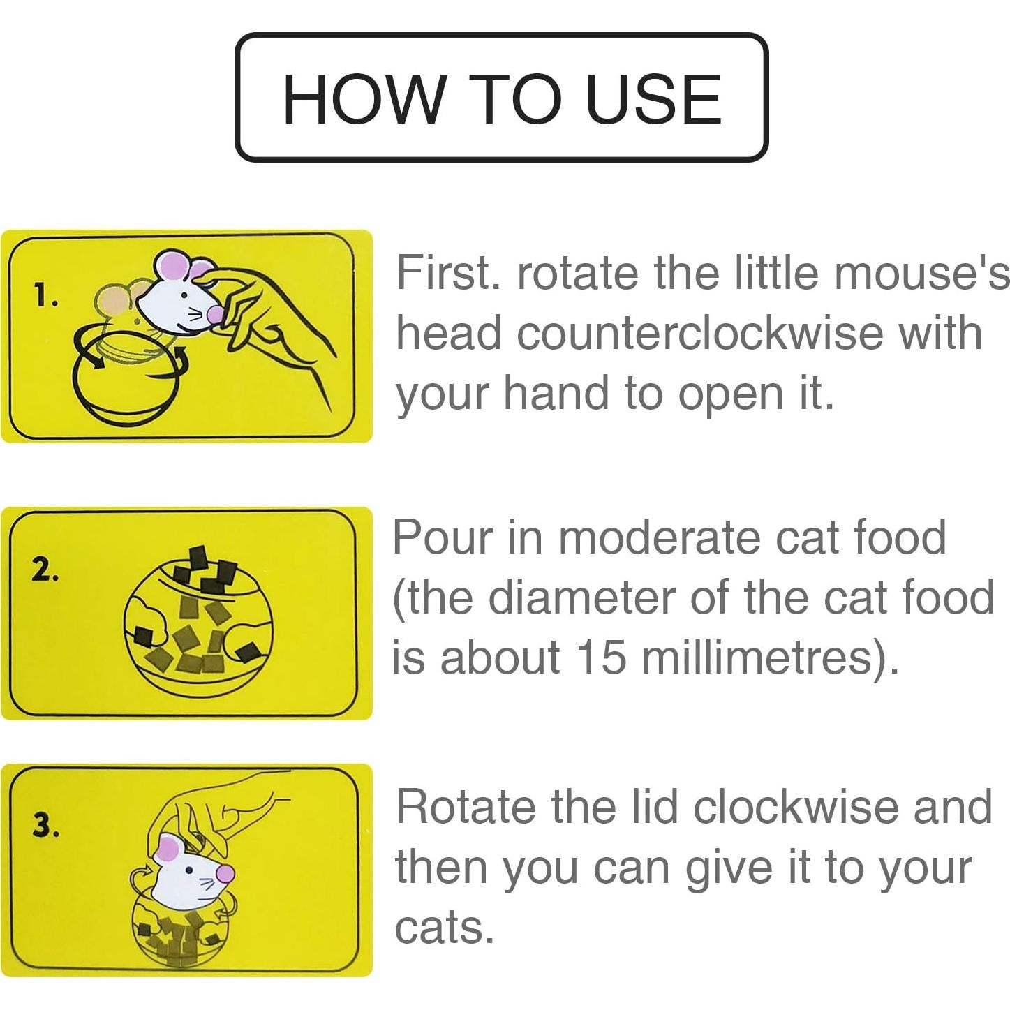 Bola de Comida para Gatos Legendog - Juguete Ratón 7cm