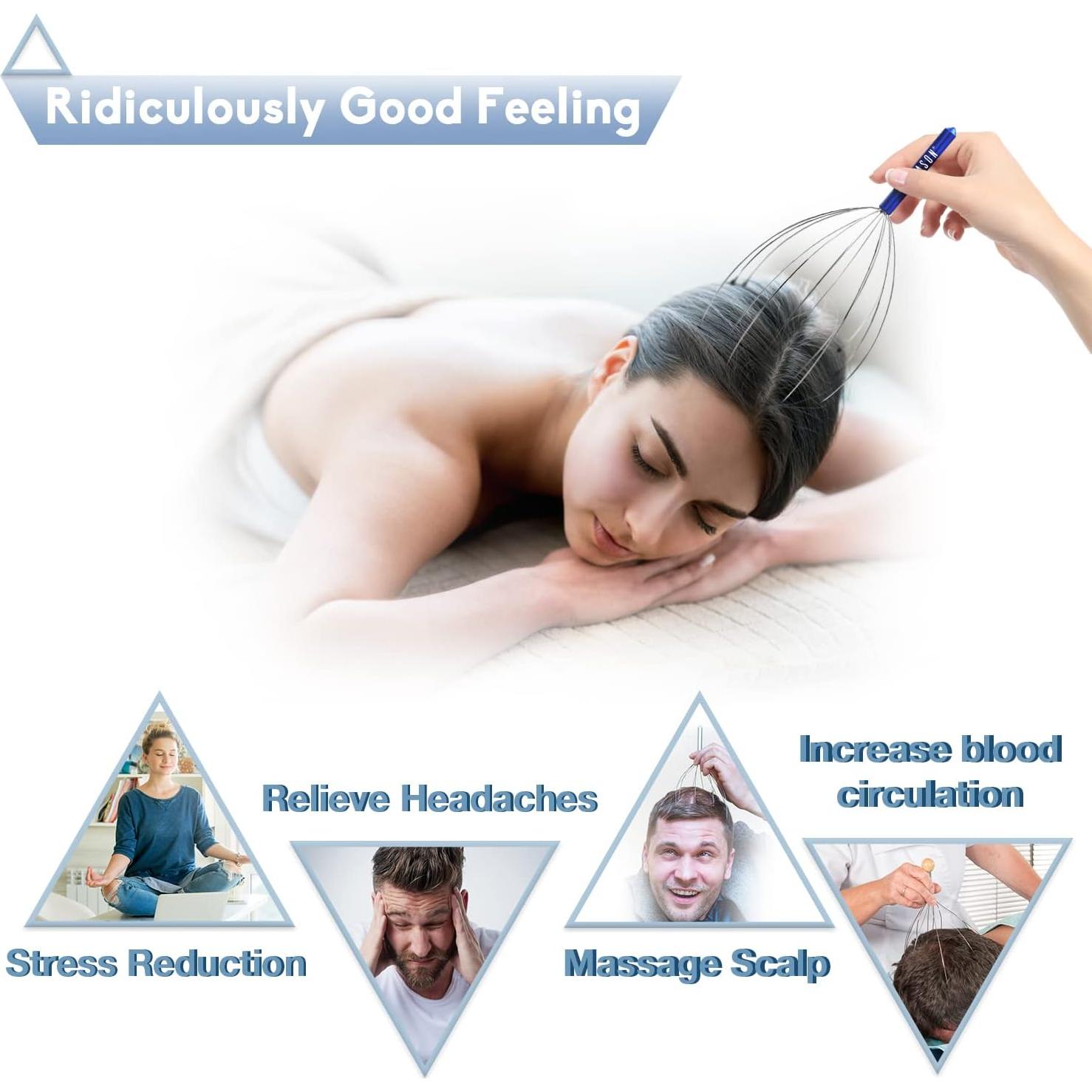 Masajeador de Cuero Cabelludo HOFASON 4pcs para Regalo