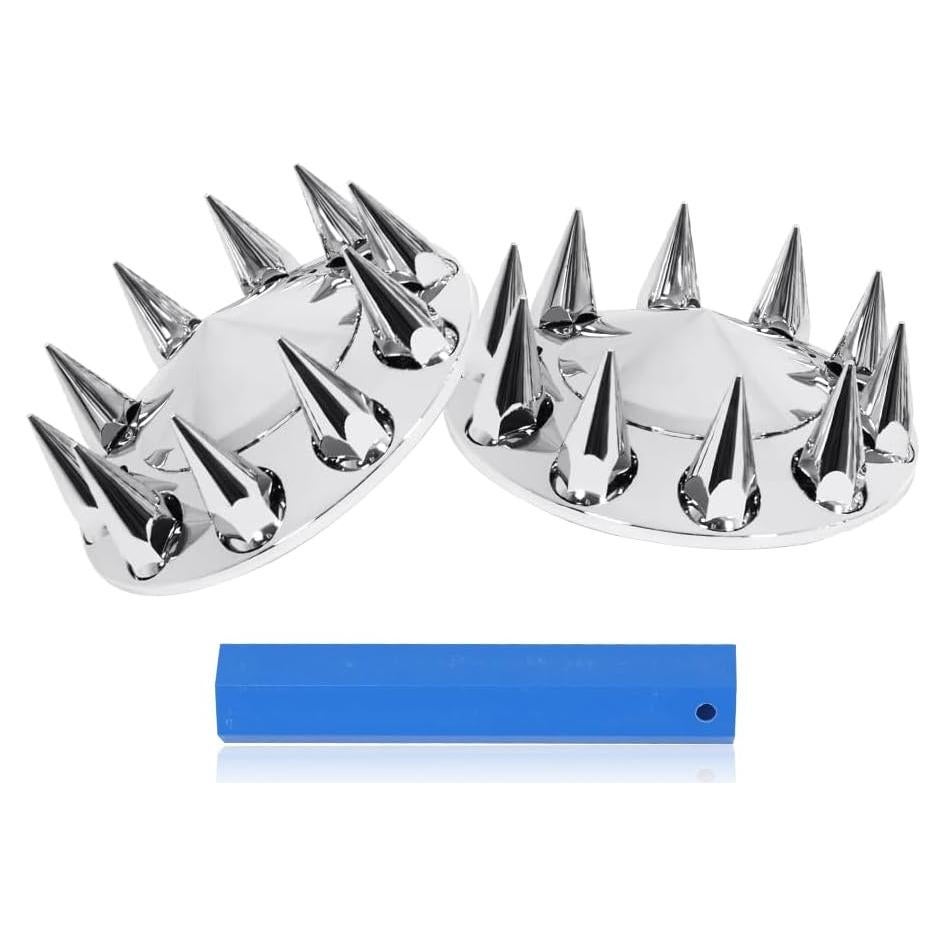 Cubierta de Rueda Frontal Cromada XIUHUA 33mm Ajuste Universal