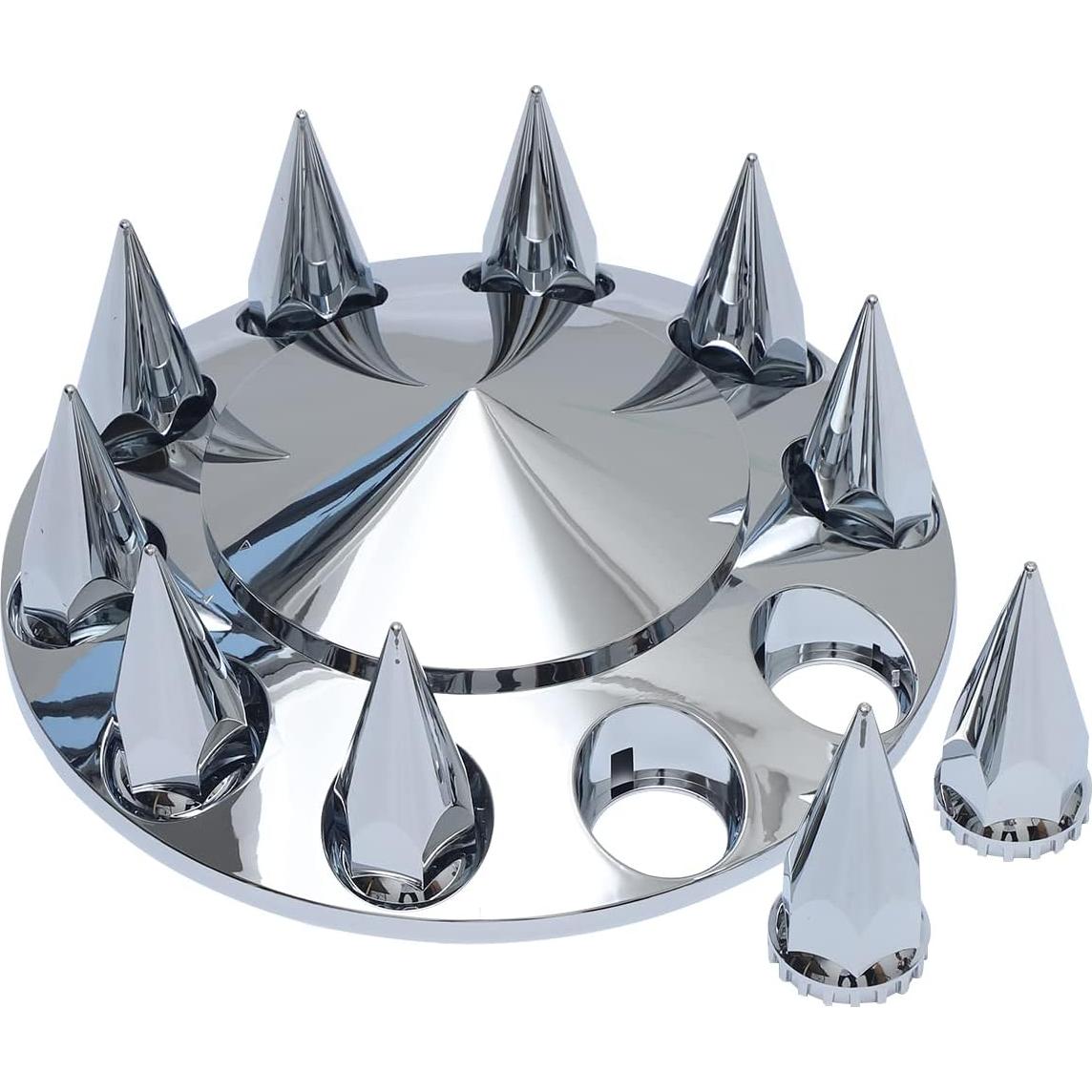 Cubierta de Rueda Frontal Cromada XIUHUA 33mm Ajuste Universal