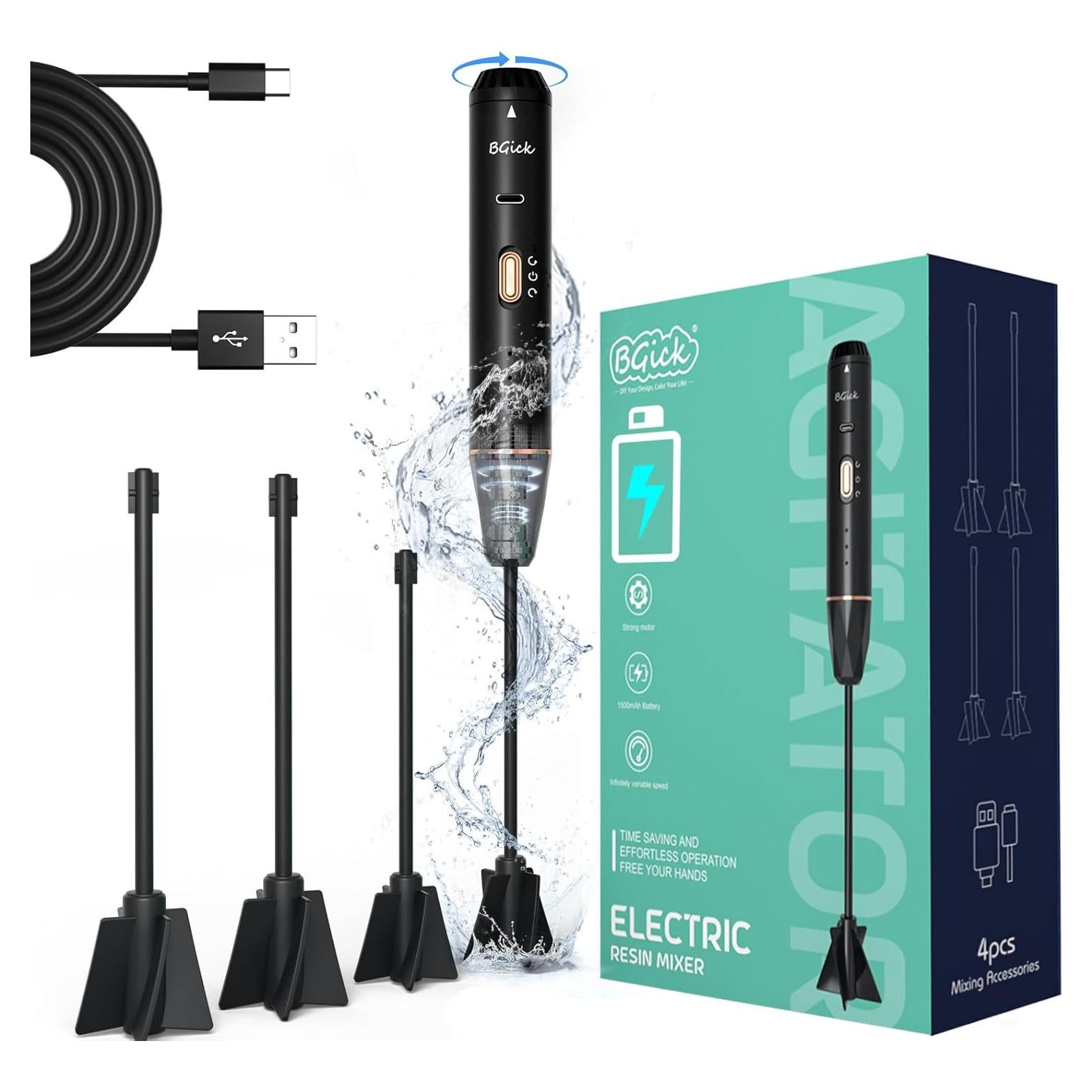 Mezclador de Resina Epóxica BGick Recargable 1500mAh