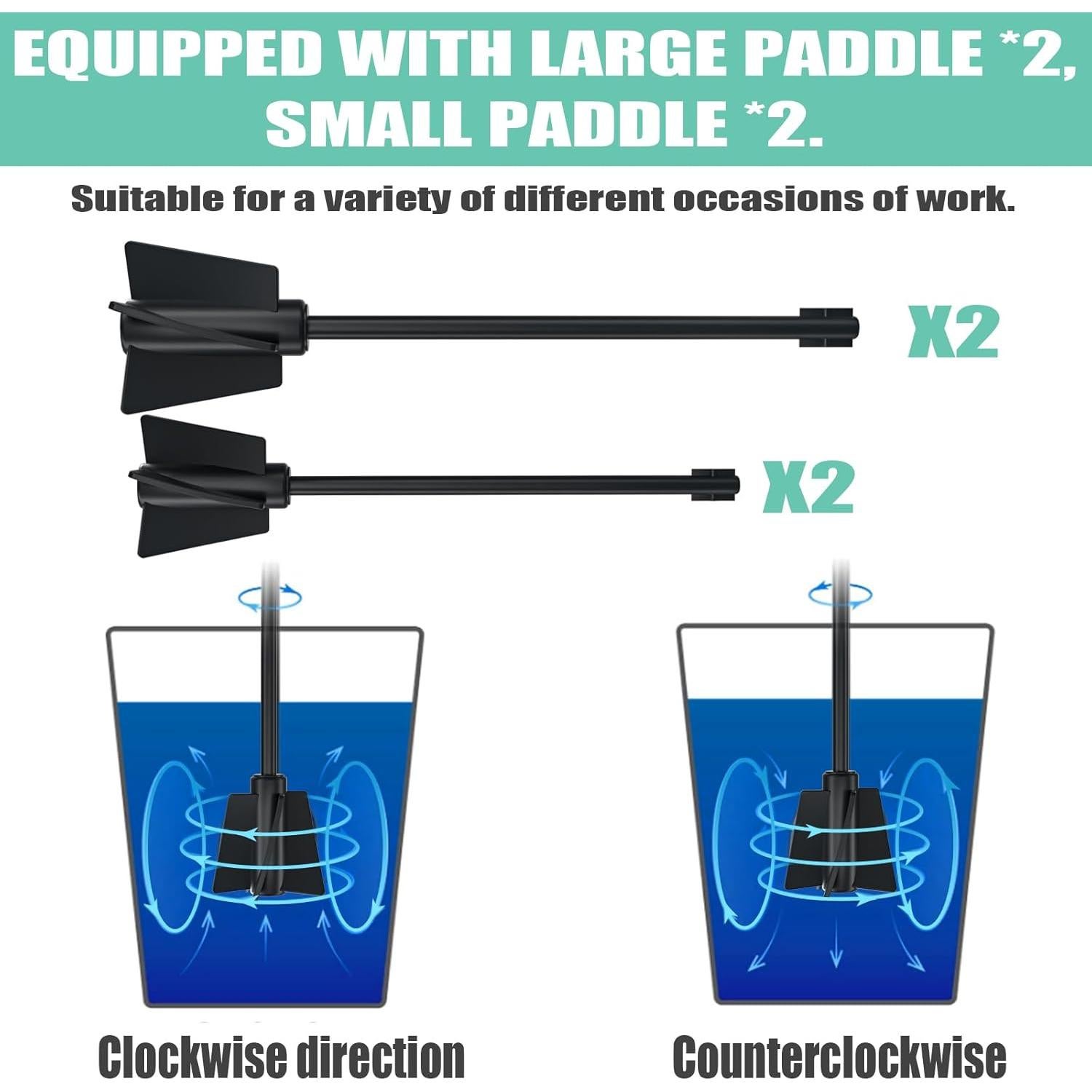 Mezclador de Resina Epóxica BGick Recargable 1500mAh