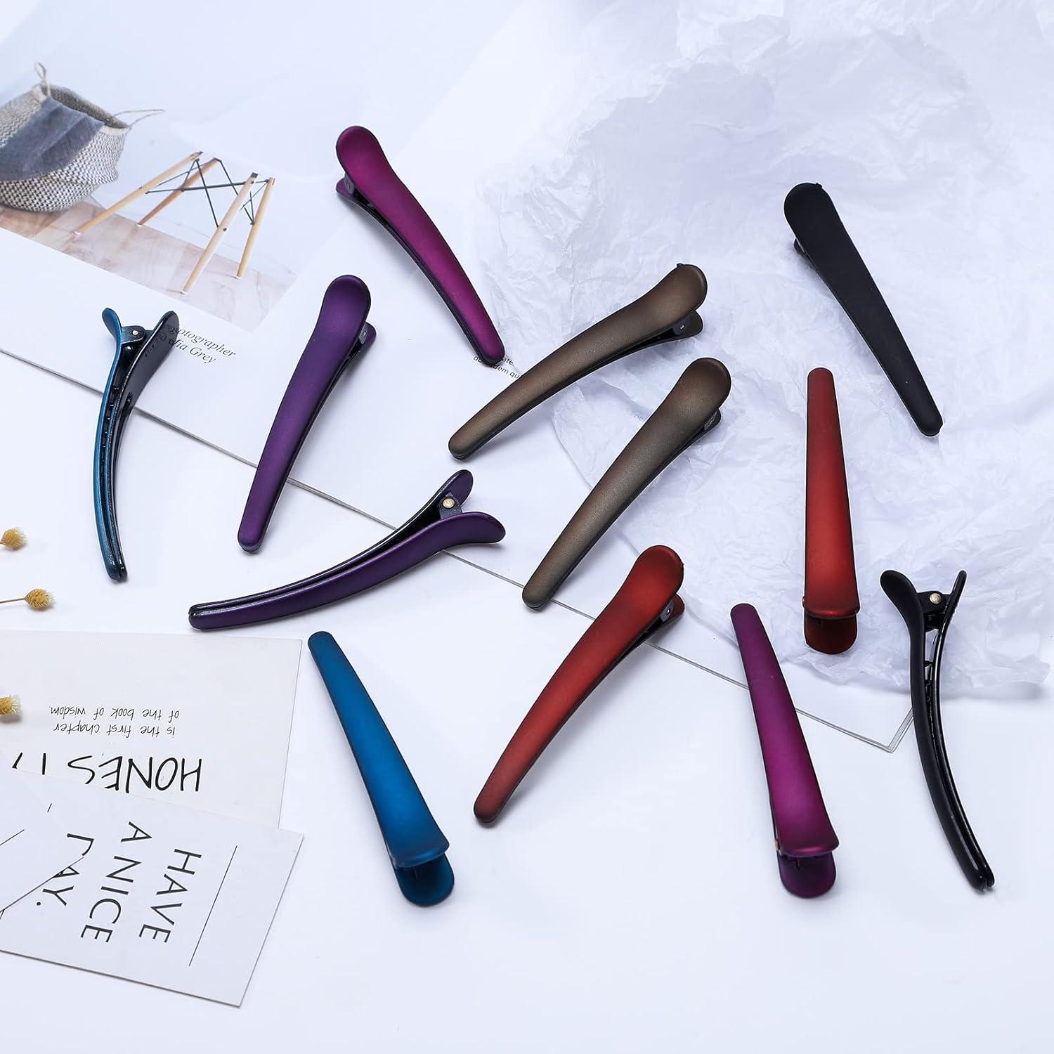 Pinzas para Cabello Antideslizantes BMAMBAS 12PCS Coloridas