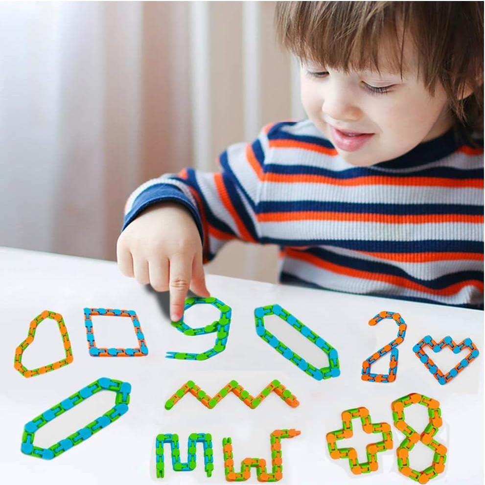 24 Juguetes Antiestrés Serpiente Nasdict 28 cm Multicolor