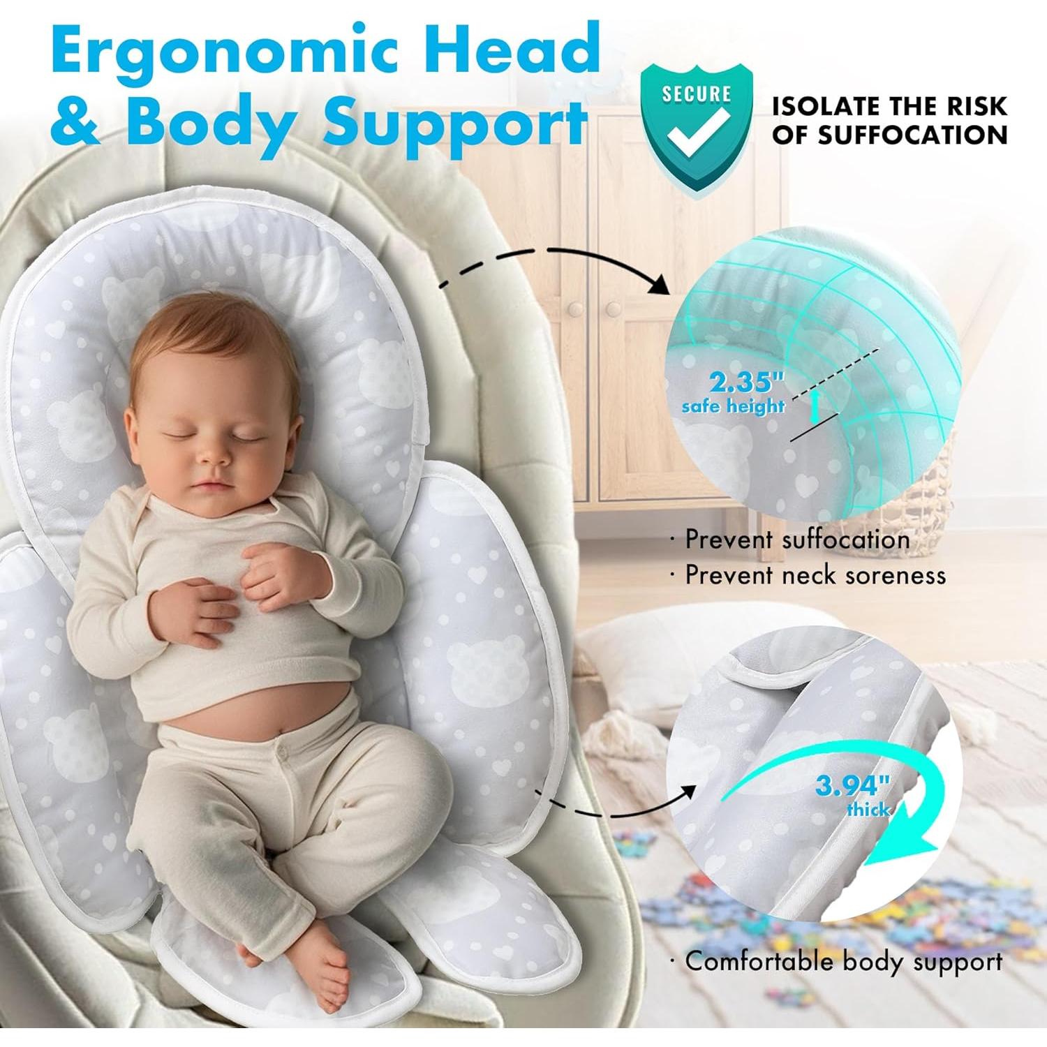 Soporte de Cabeza para Silla de Auto E1F1NN DOT - Extra Suave