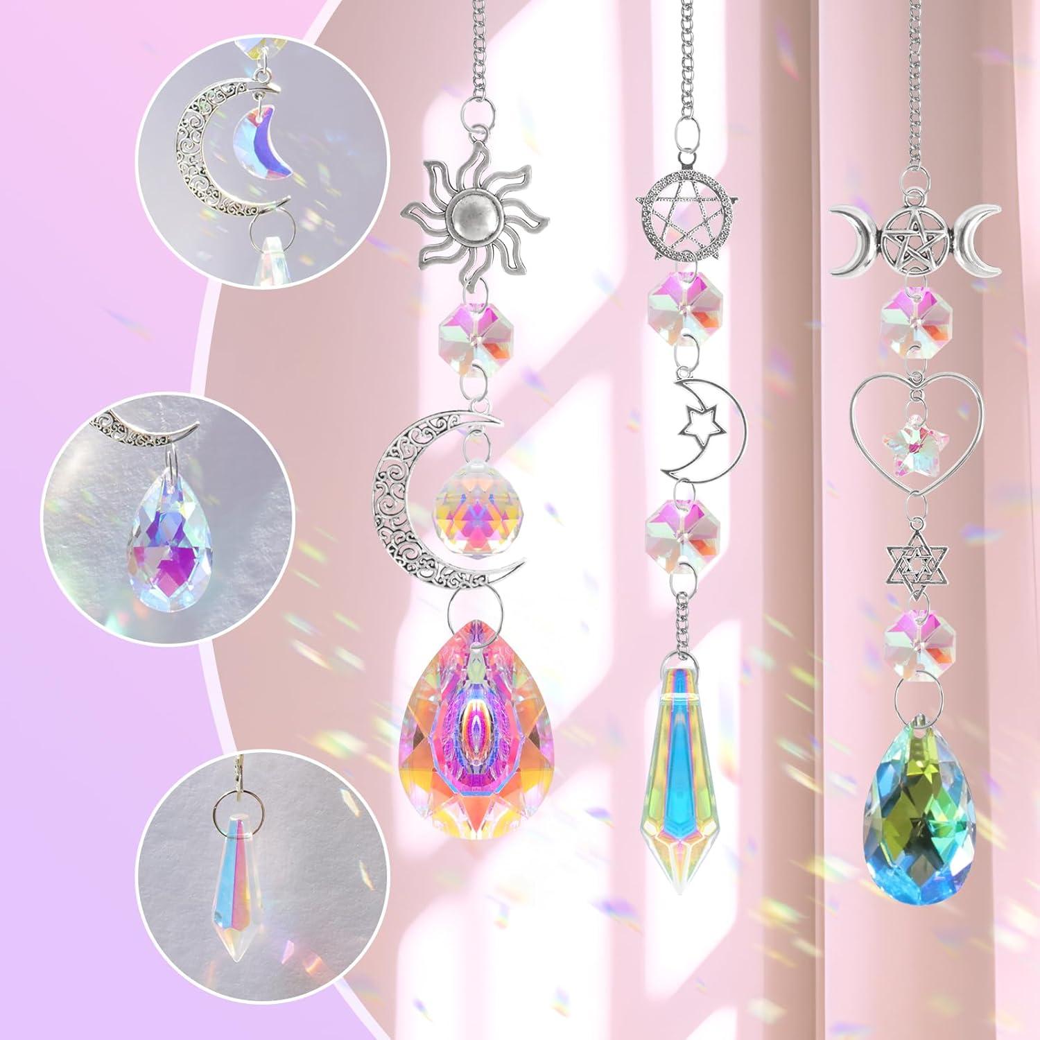 Kit de Manualidades FACIACC 252 Piezas Atrapa Sol de Cristal