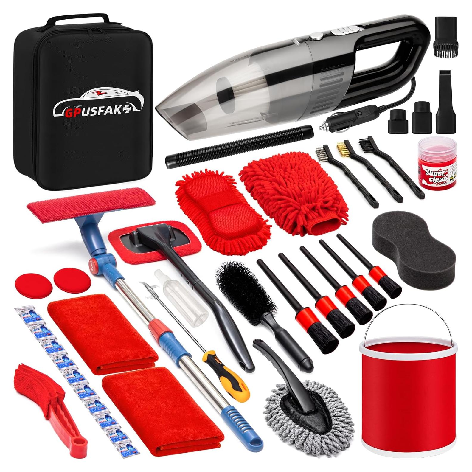 Kit de Lavado de Autos 41Pcs GPUSFAK con Aspiradora 120W