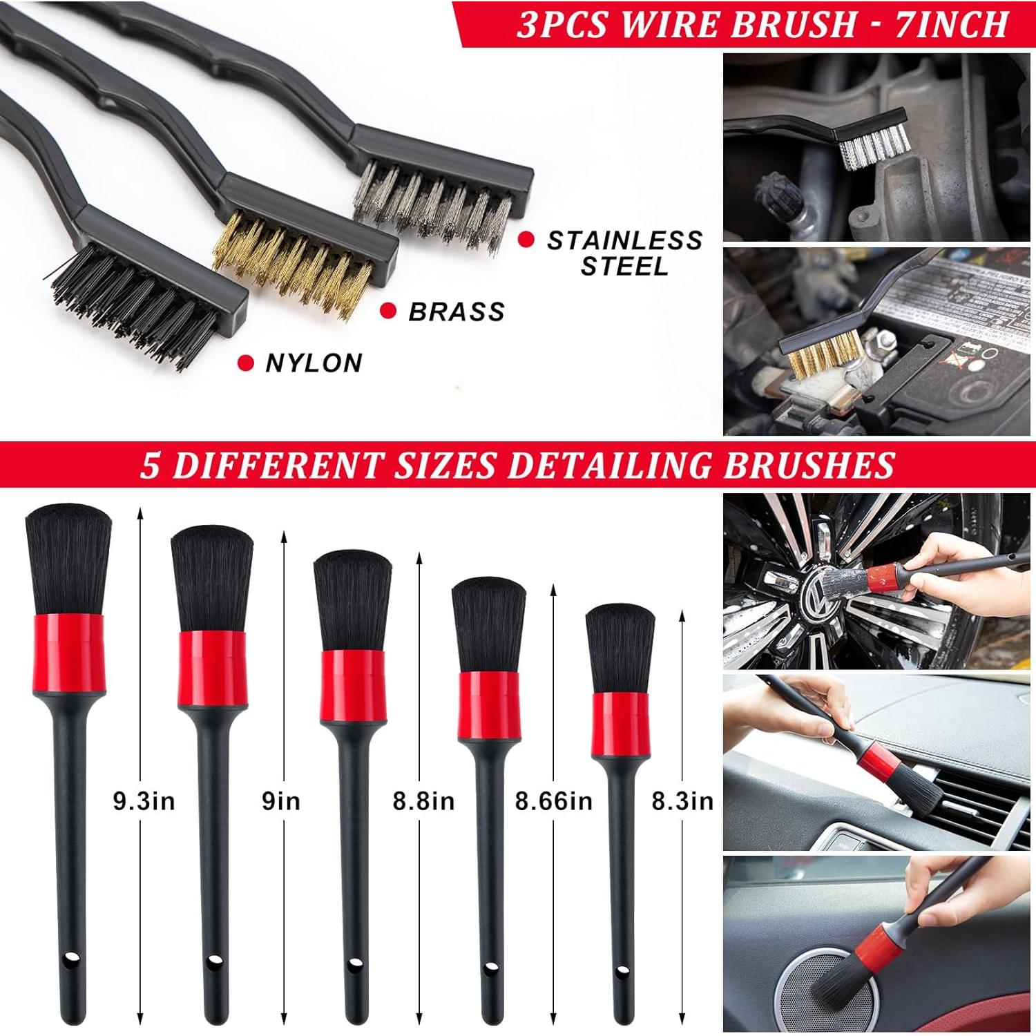 Kit de Lavado de Autos 41Pcs GPUSFAK con Aspiradora 120W