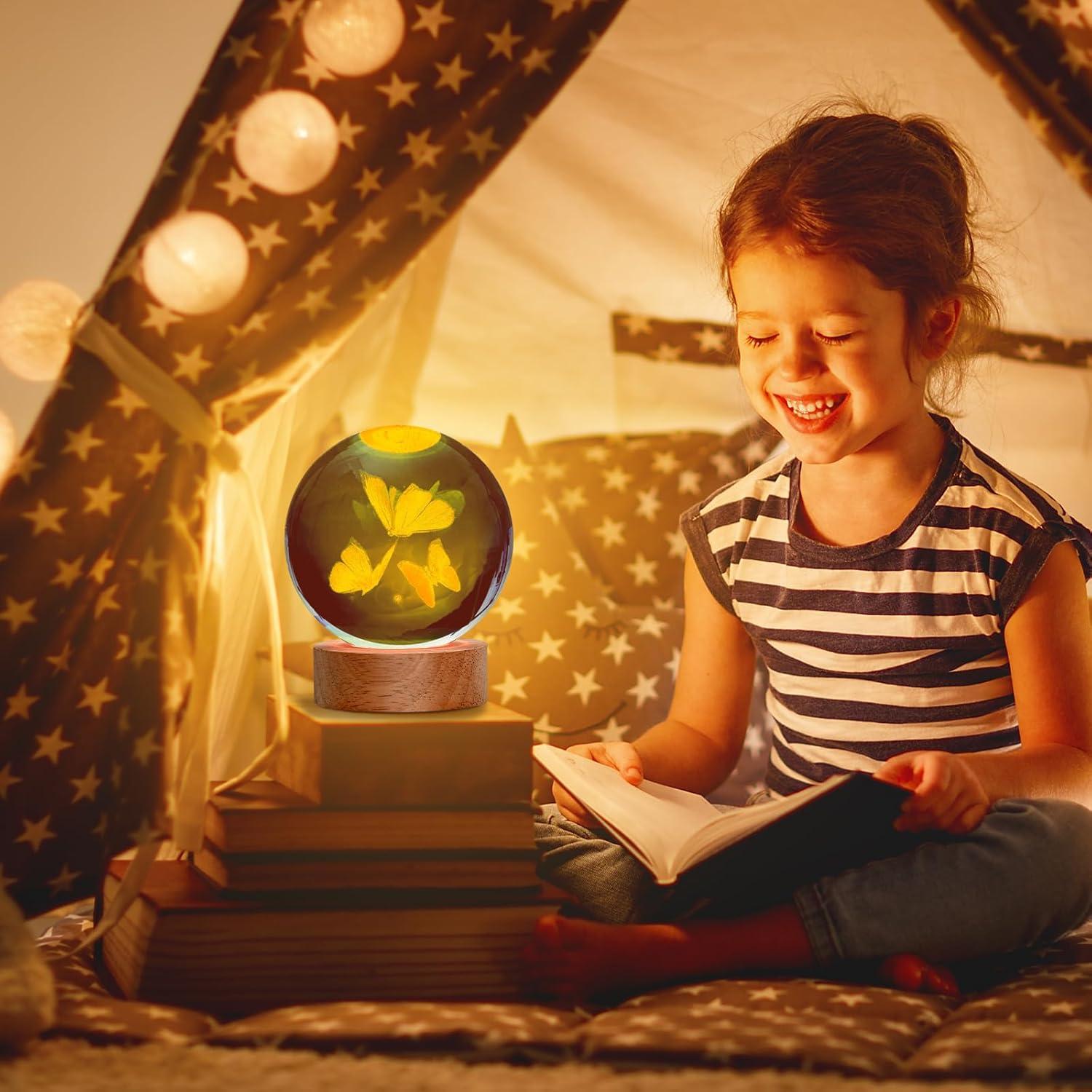 Lámpara Nocturna 3D Mariposa JANARARY, 16 Colores, Control Remoto