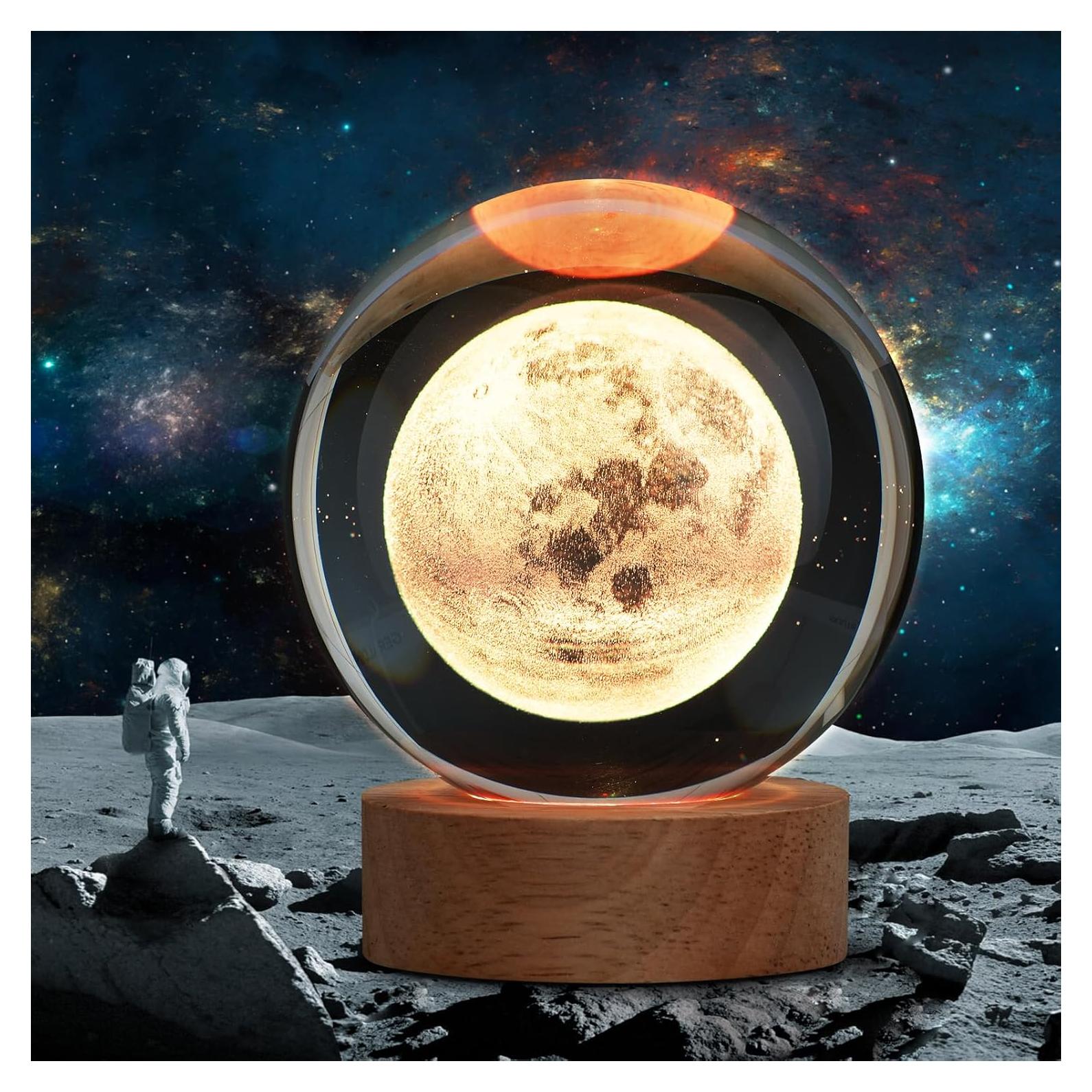 Lámpara de Luna 3D Balkwan con Control Remoto y 16 Colores